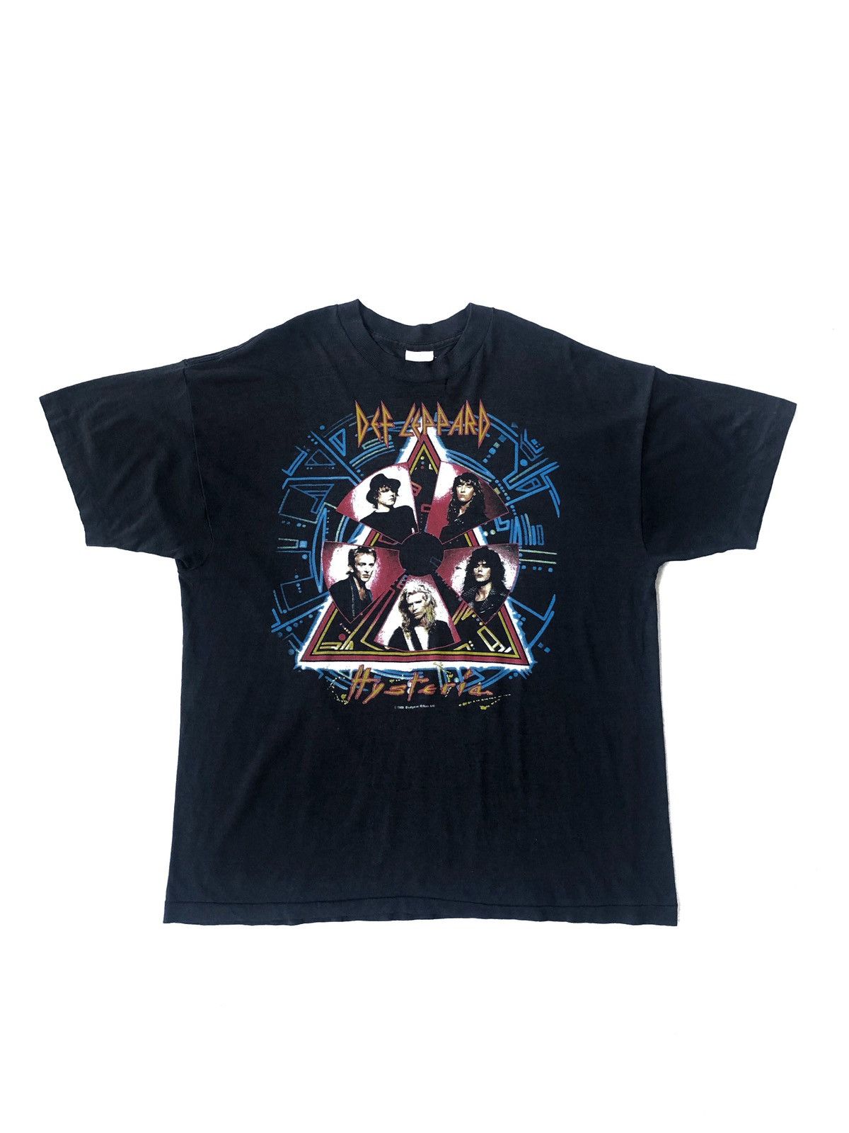 Vintage Vintage 1988 Def Leppard Hysteria Tour Black Shirt Size US L / EU 52-54 / 3 - 2 Thumbnail