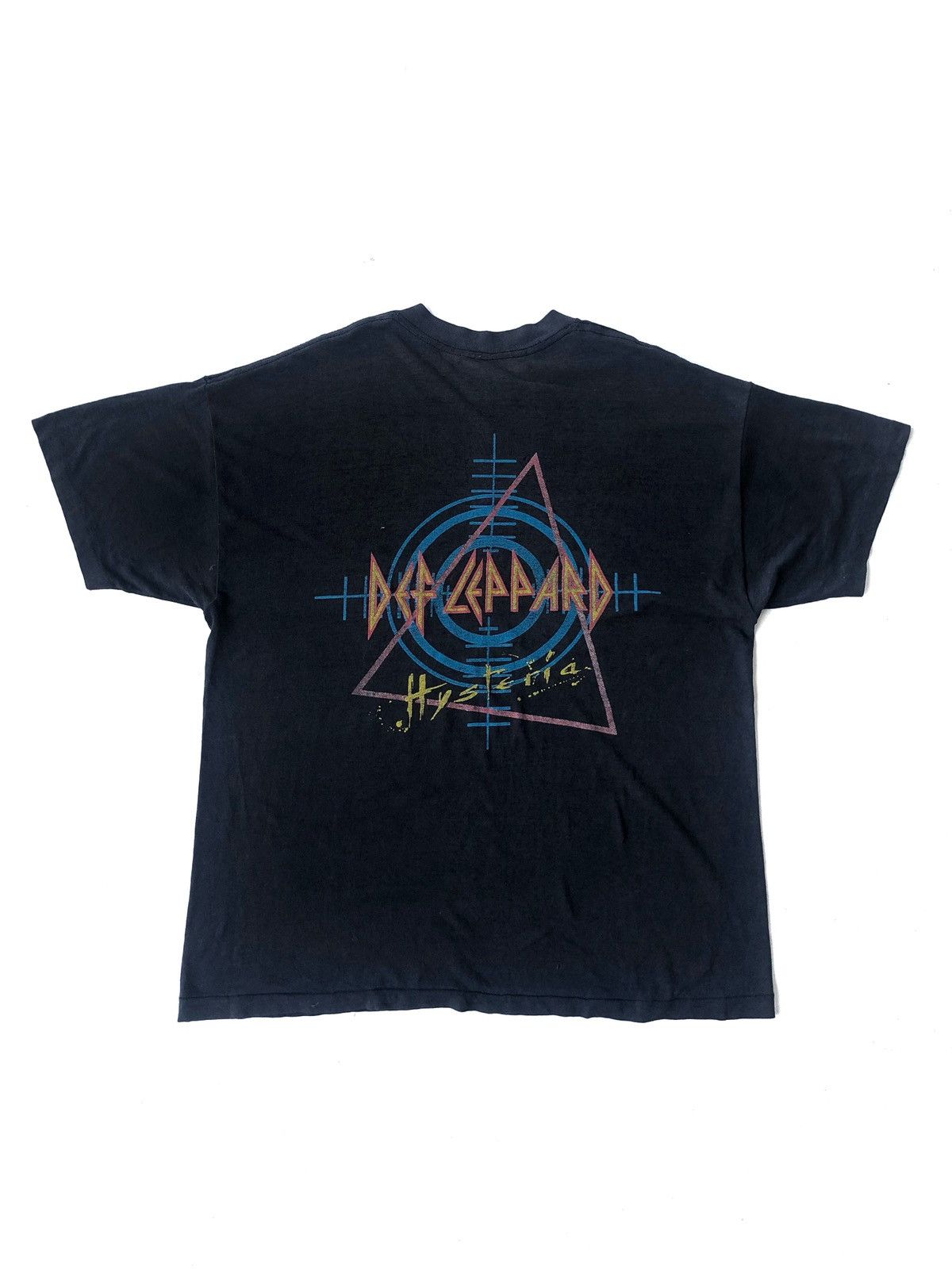 Vintage Vintage 1988 Def Leppard Hysteria Tour Black Shirt Size US L / EU 52-54 / 3 - 3 Thumbnail