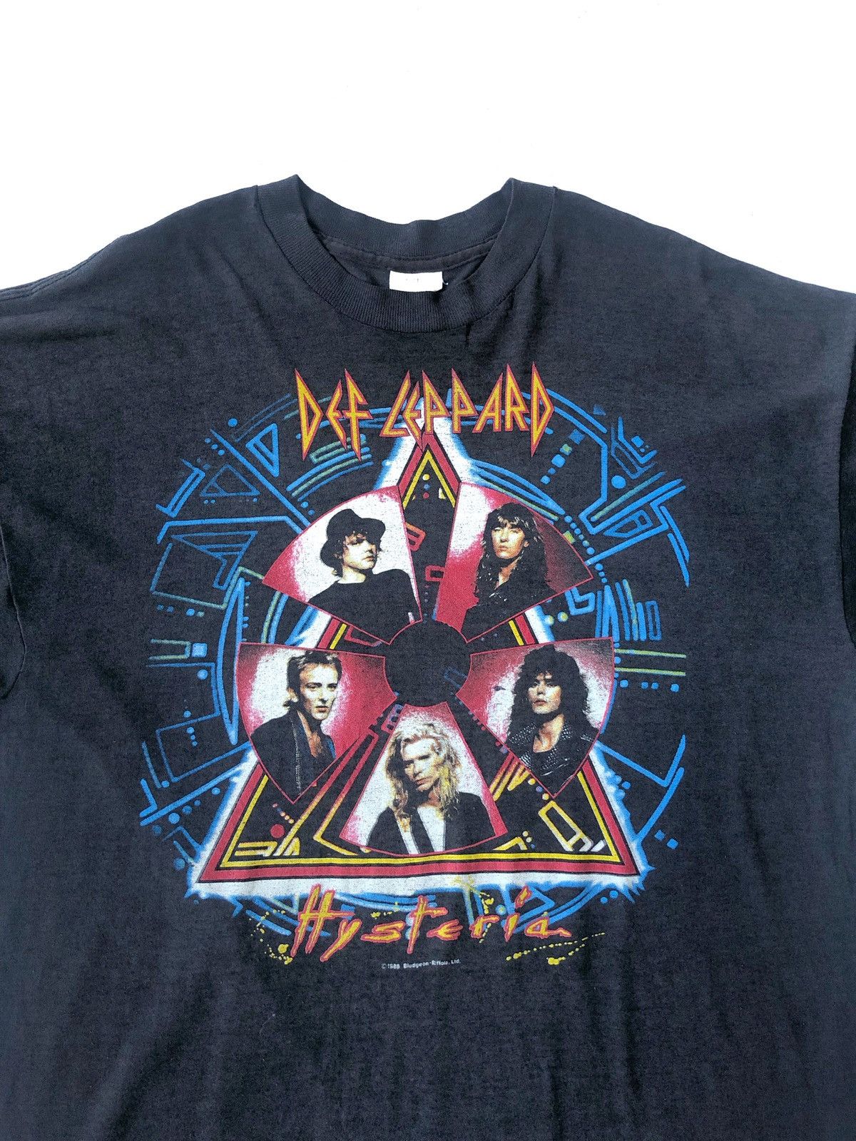 Vintage Vintage 1988 Def Leppard Hysteria Tour Black Shirt Size US L / EU 52-54 / 3 - 1 Thumbnail