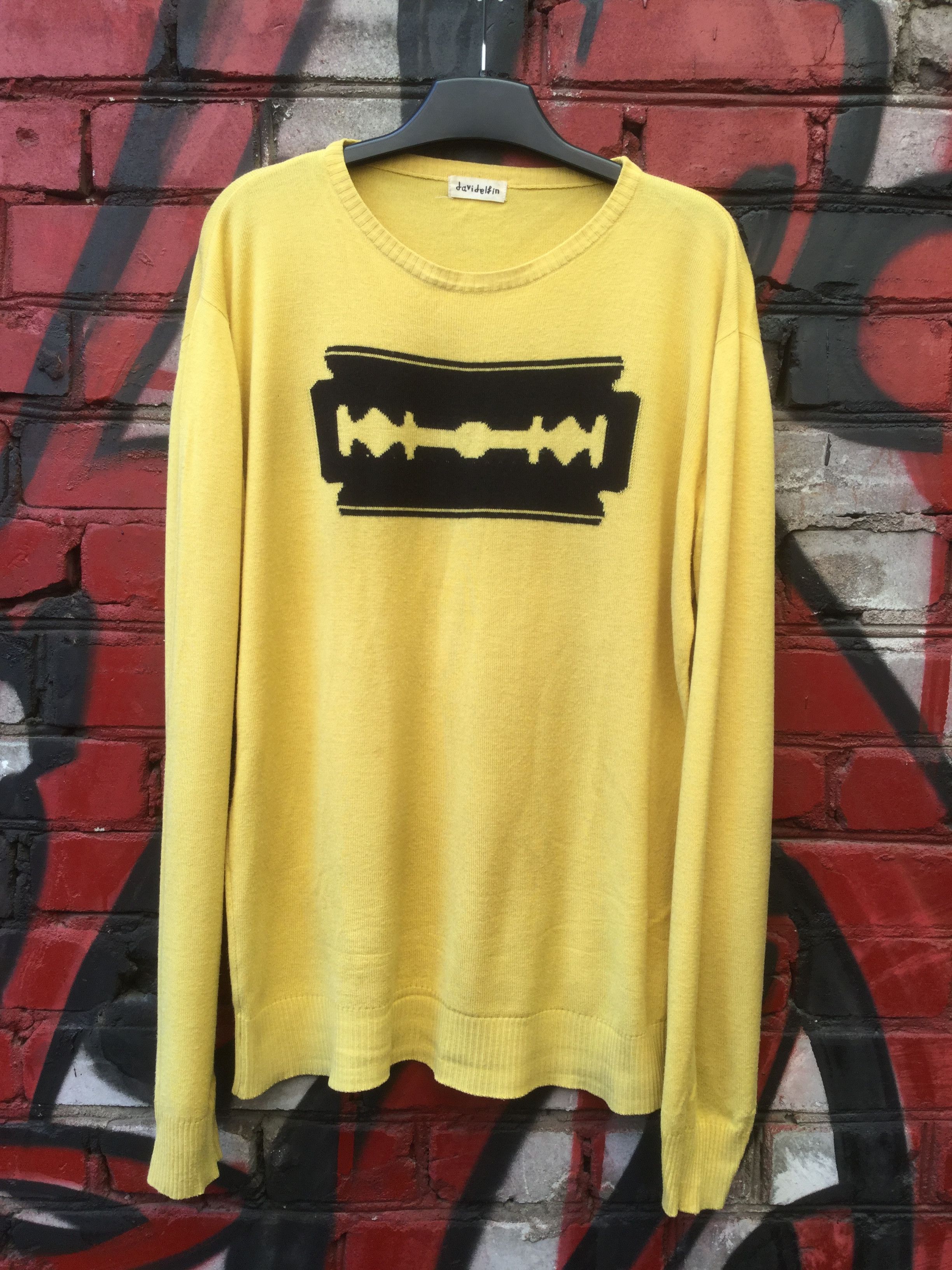 Other Razor blade yellow sweater.Like Beirendonck or Willhelm Size US S / EU 44-46 / 1 - 1 Thumbnail