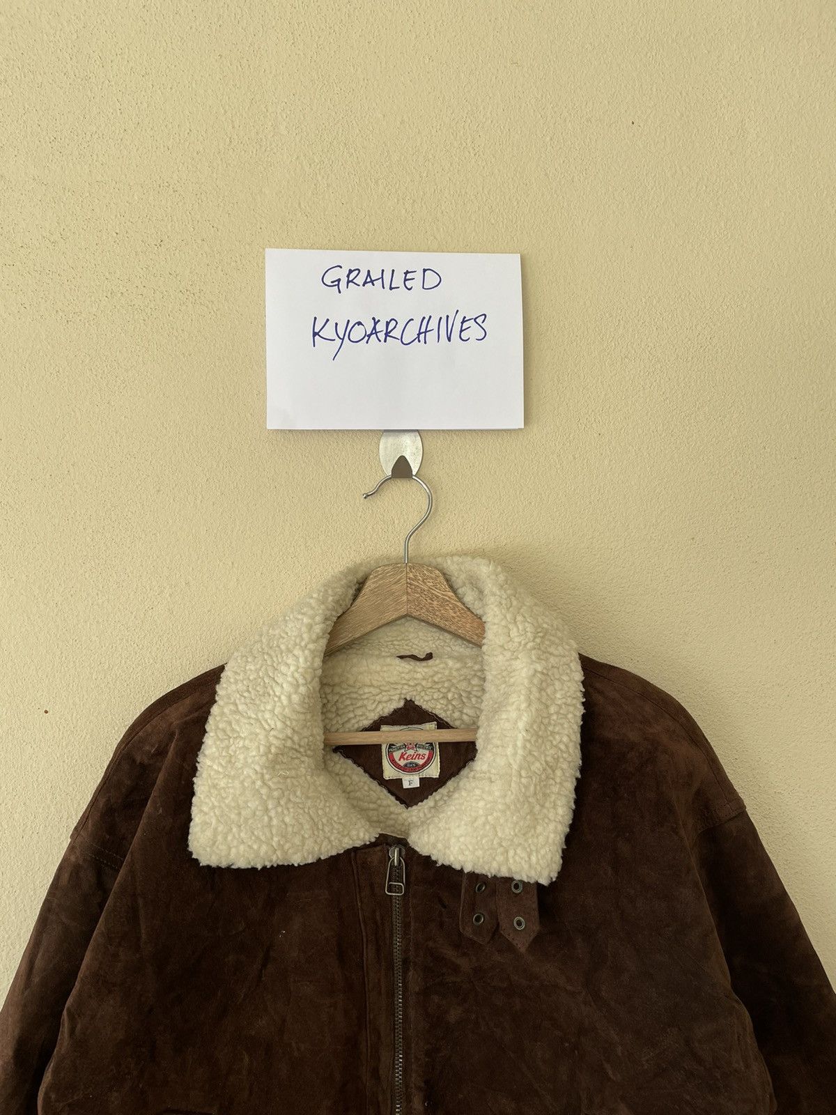 Vintage VINTAGE KEINS SHEARLING LEATHER JACKET Size US M / EU 48-50 / 2 - 3 Thumbnail