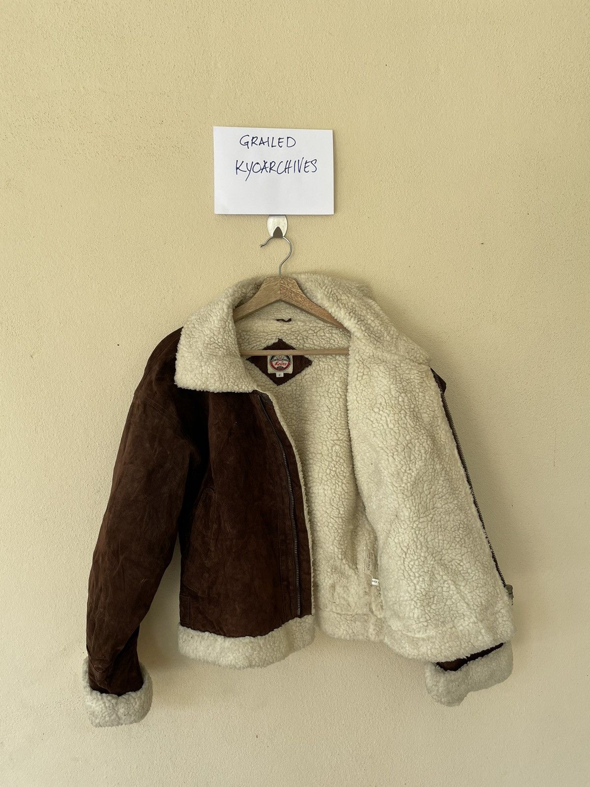 Vintage VINTAGE KEINS SHEARLING LEATHER JACKET Size US M / EU 48-50 / 2 - 7 Thumbnail