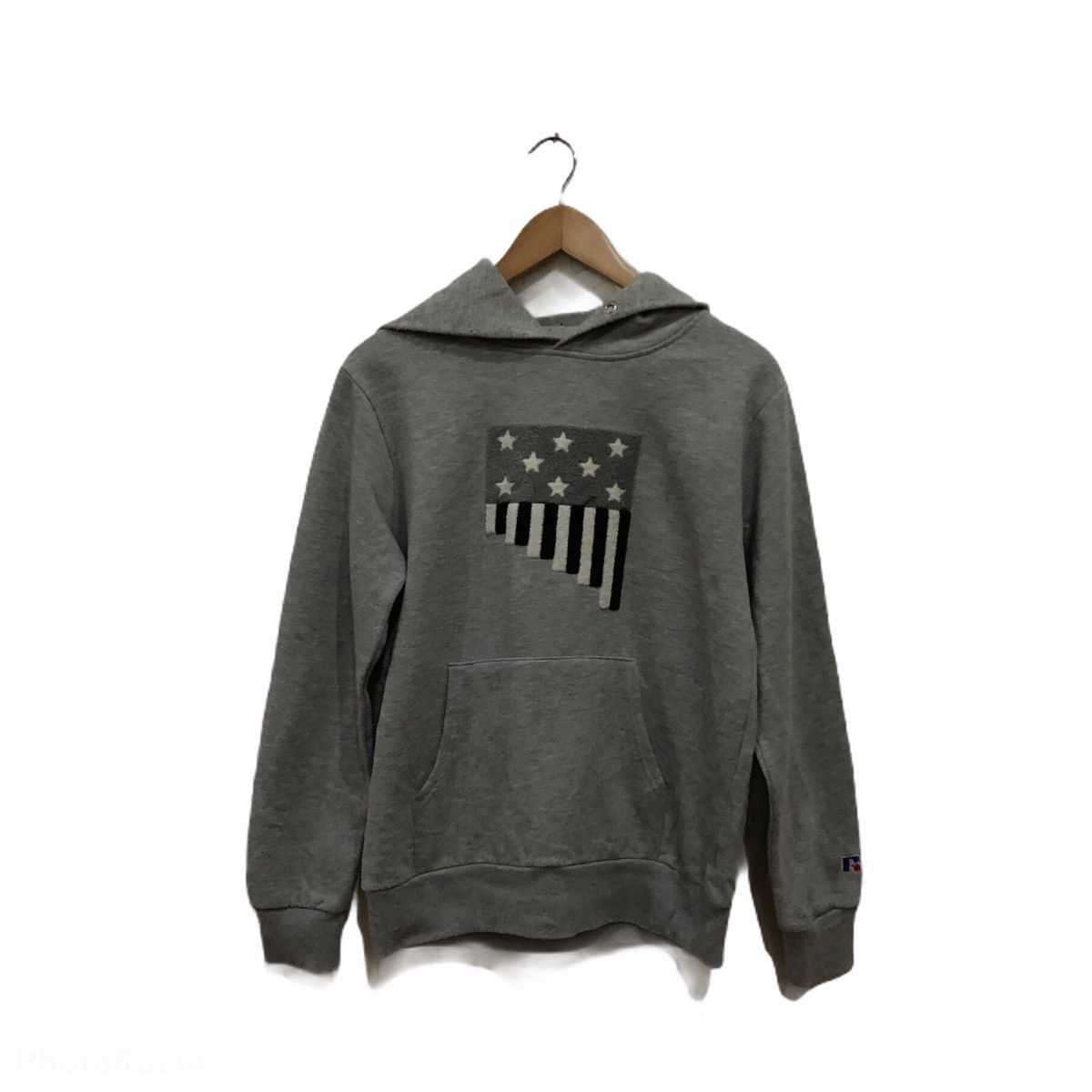 Vintage Russell Athlete America Flag Hoodie