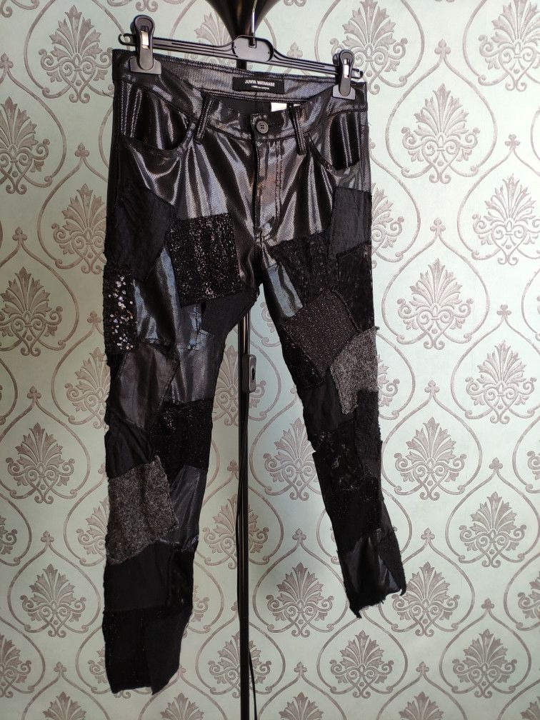 Comme des Garcons AD2014 Black patchwork double layered pants.Like Rick Owens Size US 27 - 3 Thumbnail
