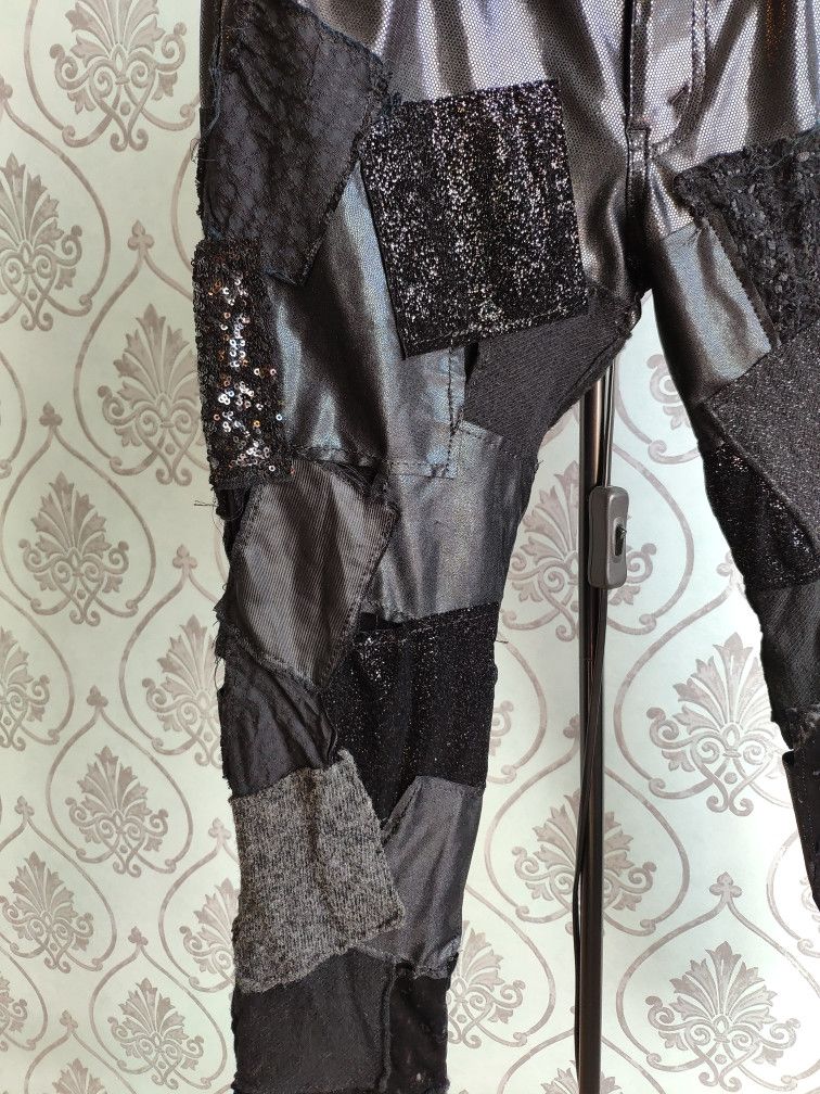 Comme des Garcons AD2014 Black patchwork double layered pants.Like Rick Owens Size US 27 - 2 Thumbnail
