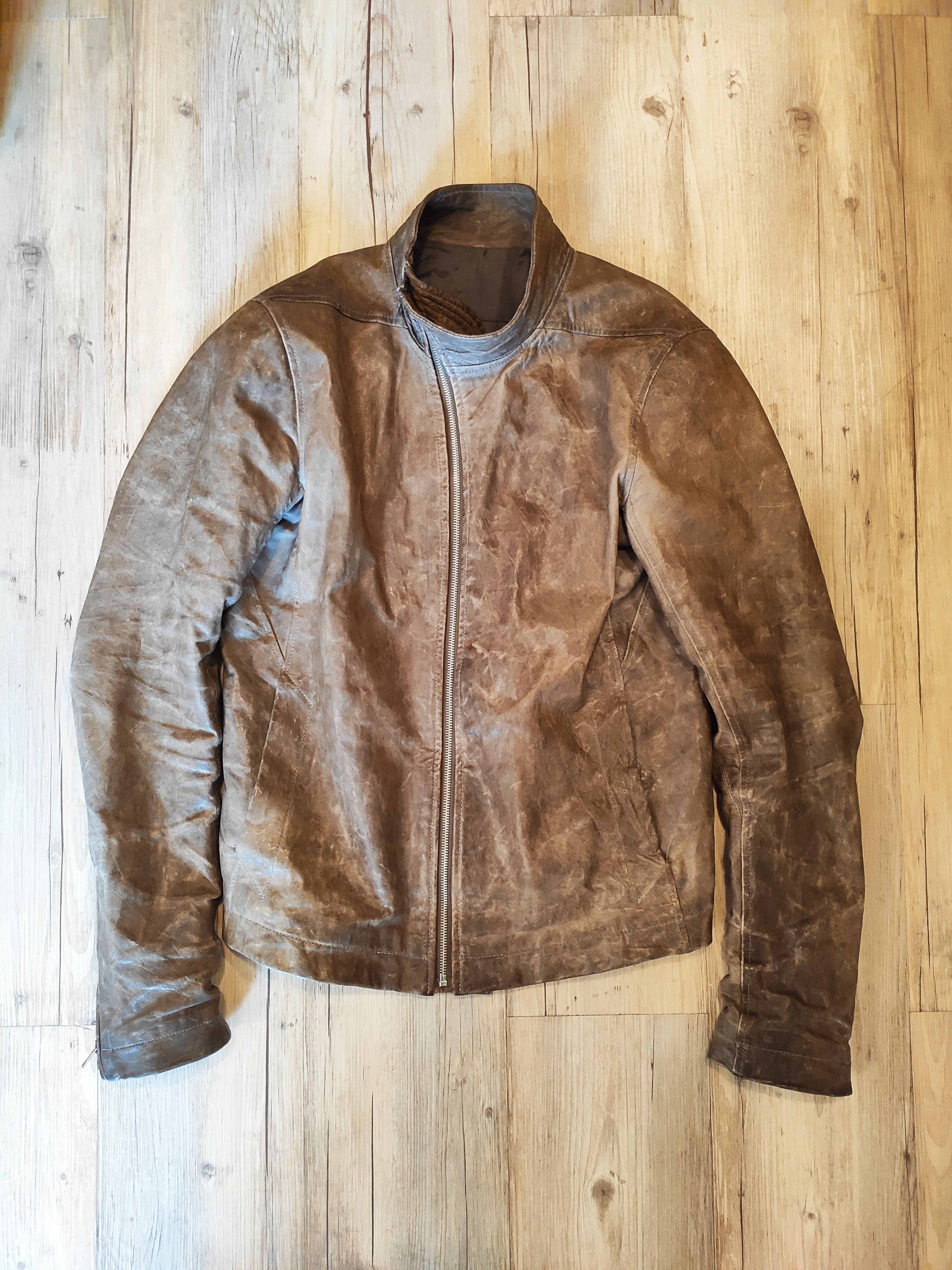 Rick Owens Mollino leather jacket from CRUST FW09 Size US M / EU 48-50 / 2 - 2 Thumbnail