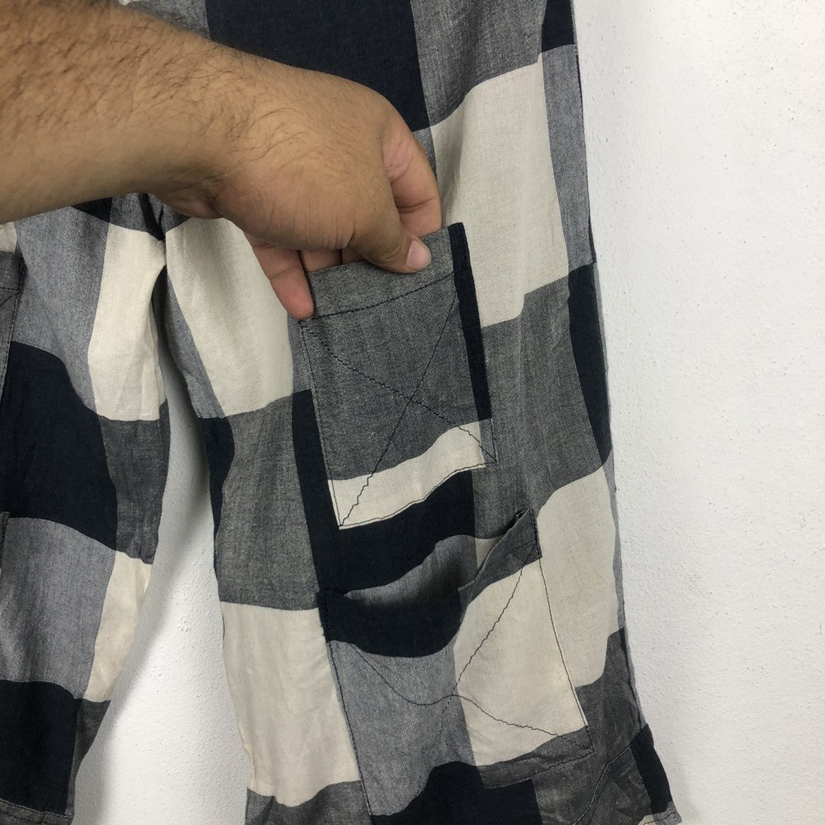 Japanese Brand Vintage Patchwork Pant Inspired Kapital Japan Tartan Design Size US 30 / EU 46 - 7 Thumbnail