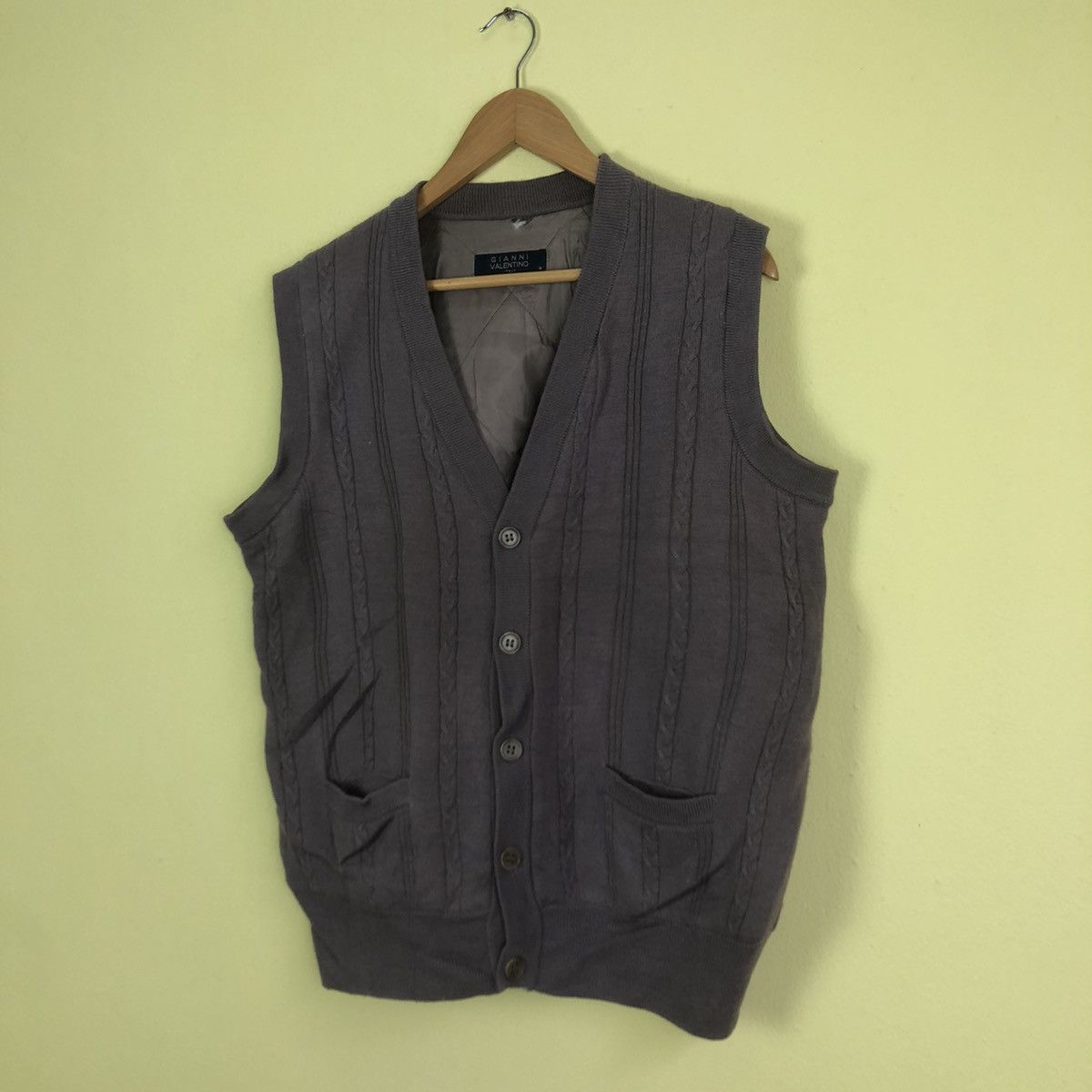 Japanese Brand × Vintage Vintage Knitwear Vest Gianni Valentino Paris Kanye Style Size US M / EU 48-50 / 2 - 2 Thumbnail