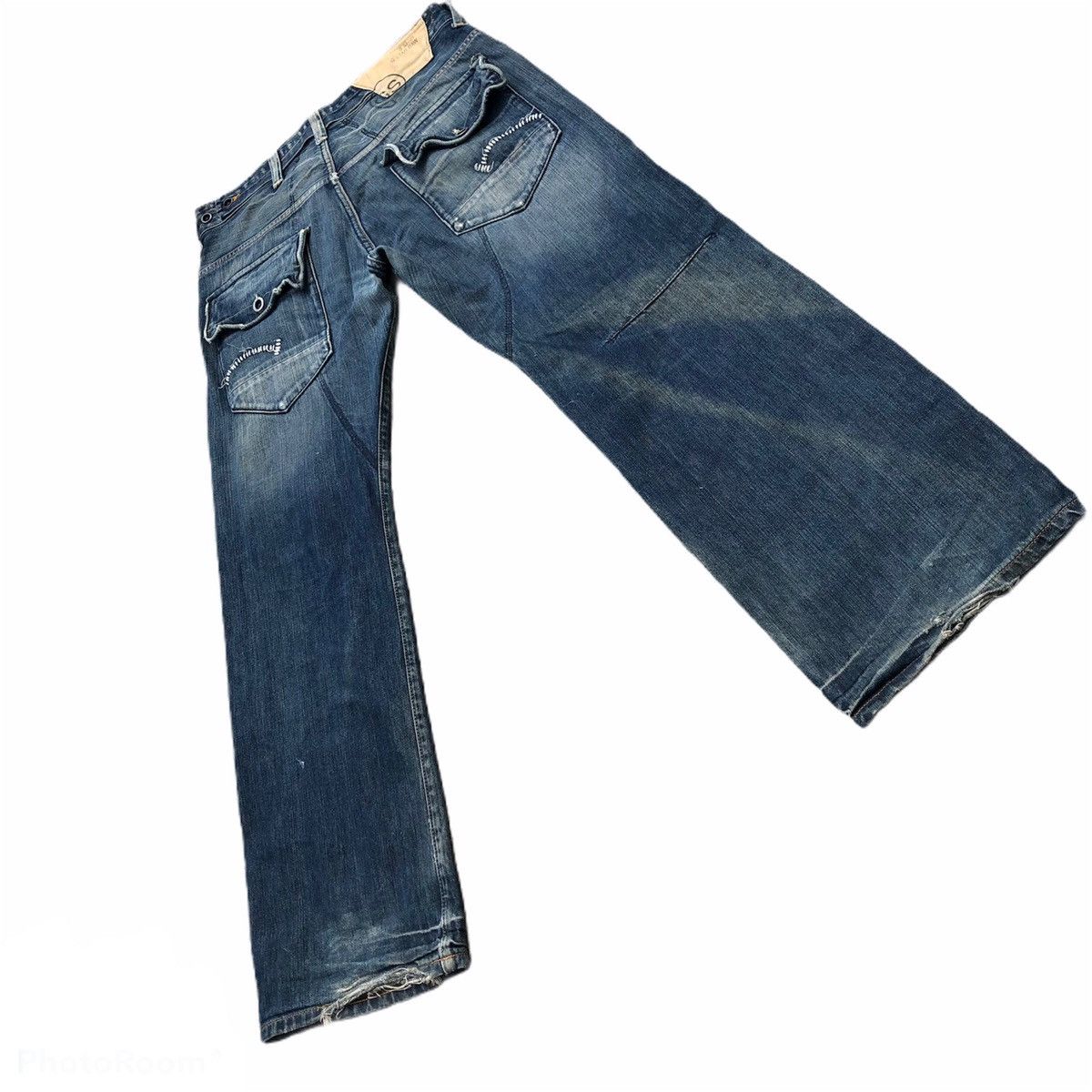 G-Star VINTAGE DISTRESSED DENIM JEANS G-STAR RAW MULTI POCKET Size US 35 - 3 Thumbnail