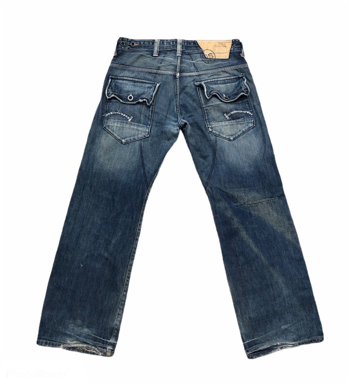G-Star VINTAGE DISTRESSED DENIM JEANS G-STAR RAW MULTI POCKET Size US 35 - 2 Thumbnail