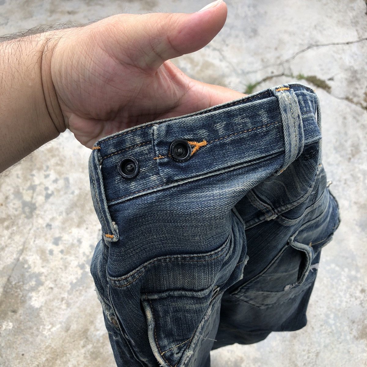 G-Star VINTAGE DISTRESSED DENIM JEANS G-STAR RAW MULTI POCKET Size US 35 - 13 Thumbnail