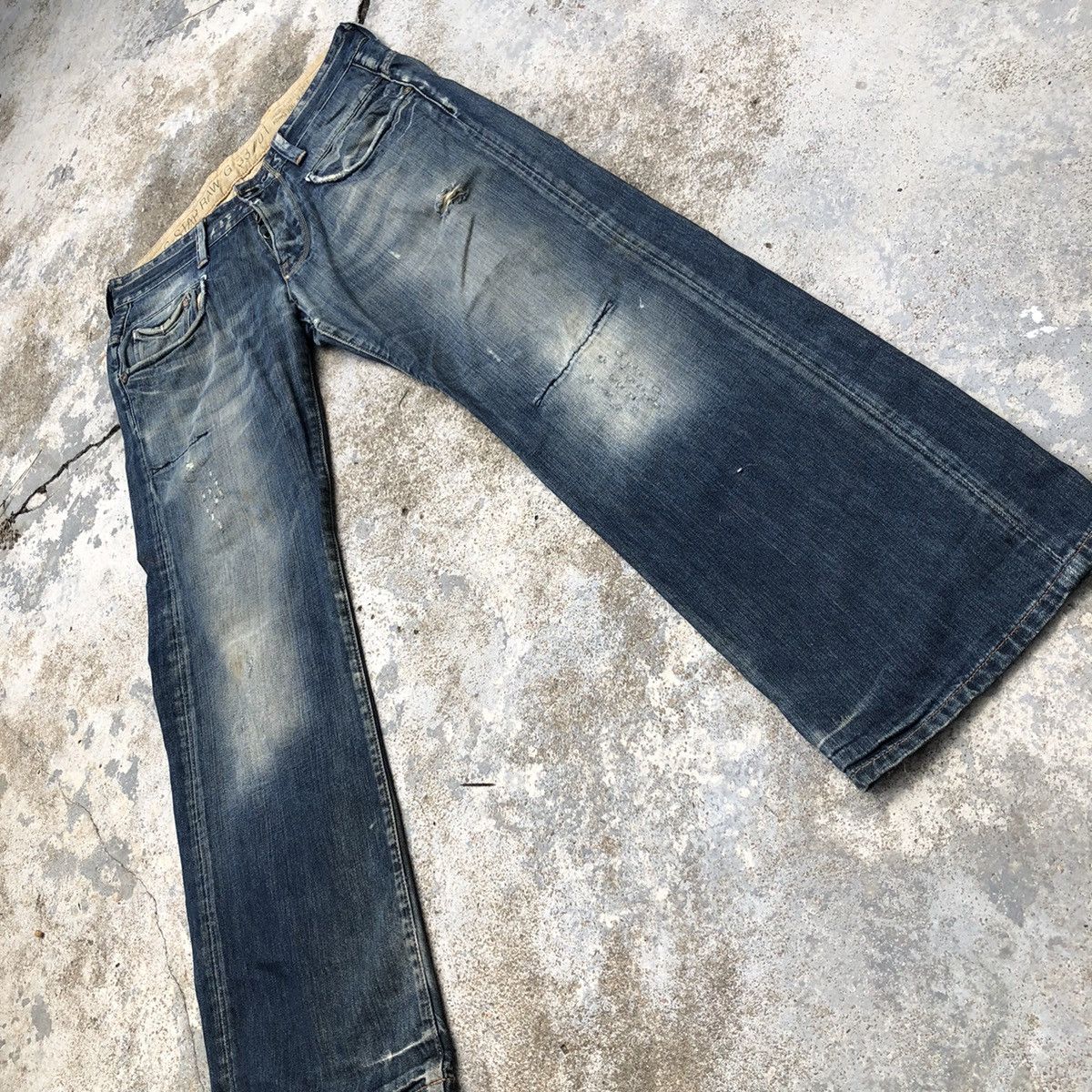 G-Star VINTAGE DISTRESSED DENIM JEANS G-STAR RAW MULTI POCKET Size US 35 - 5 Thumbnail