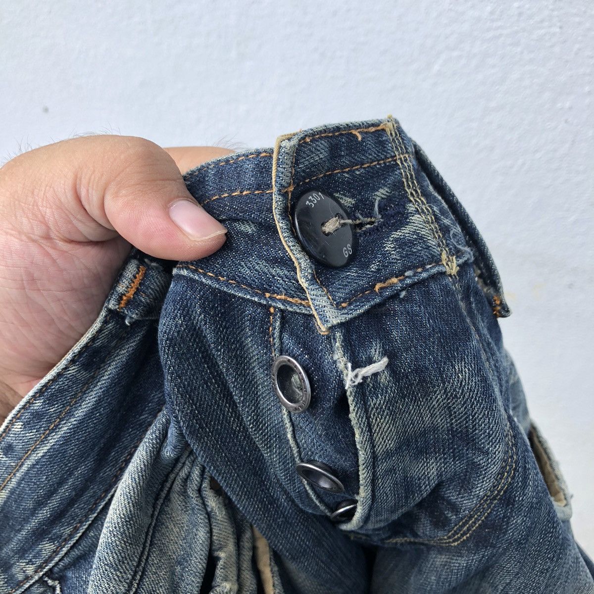 G-Star VINTAGE DISTRESSED DENIM JEANS G-STAR RAW MULTI POCKET Size US 35 - 19 Thumbnail
