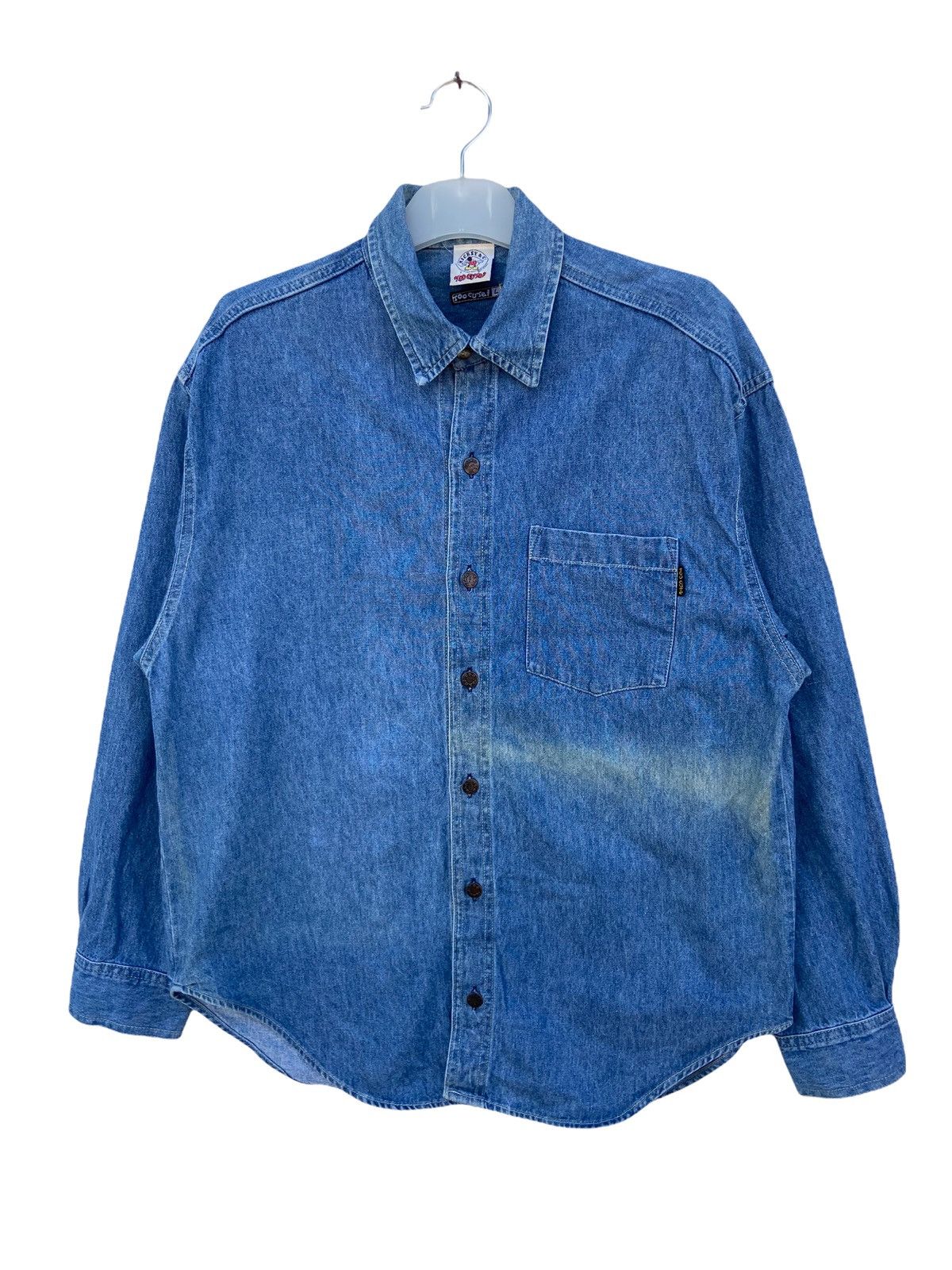 Mickey Mouse MICKEY MOUSE SUN FADED CHAMBRAY SHIRT Size US L / EU 52-54 / 3 - 1 Thumbnail
