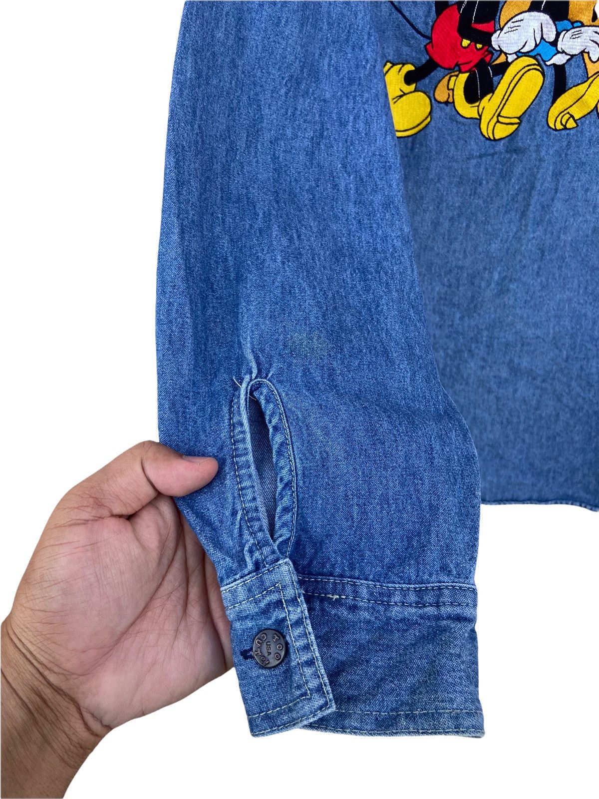 Mickey Mouse MICKEY MOUSE SUN FADED CHAMBRAY SHIRT Size US L / EU 52-54 / 3 - 5 Thumbnail