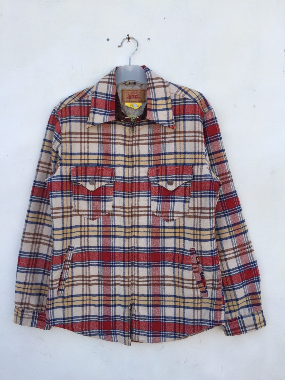 Levi's Levis Tartan Checkered Trucker Jacket Size US L / EU 52-54 / 3 - 1 Thumbnail