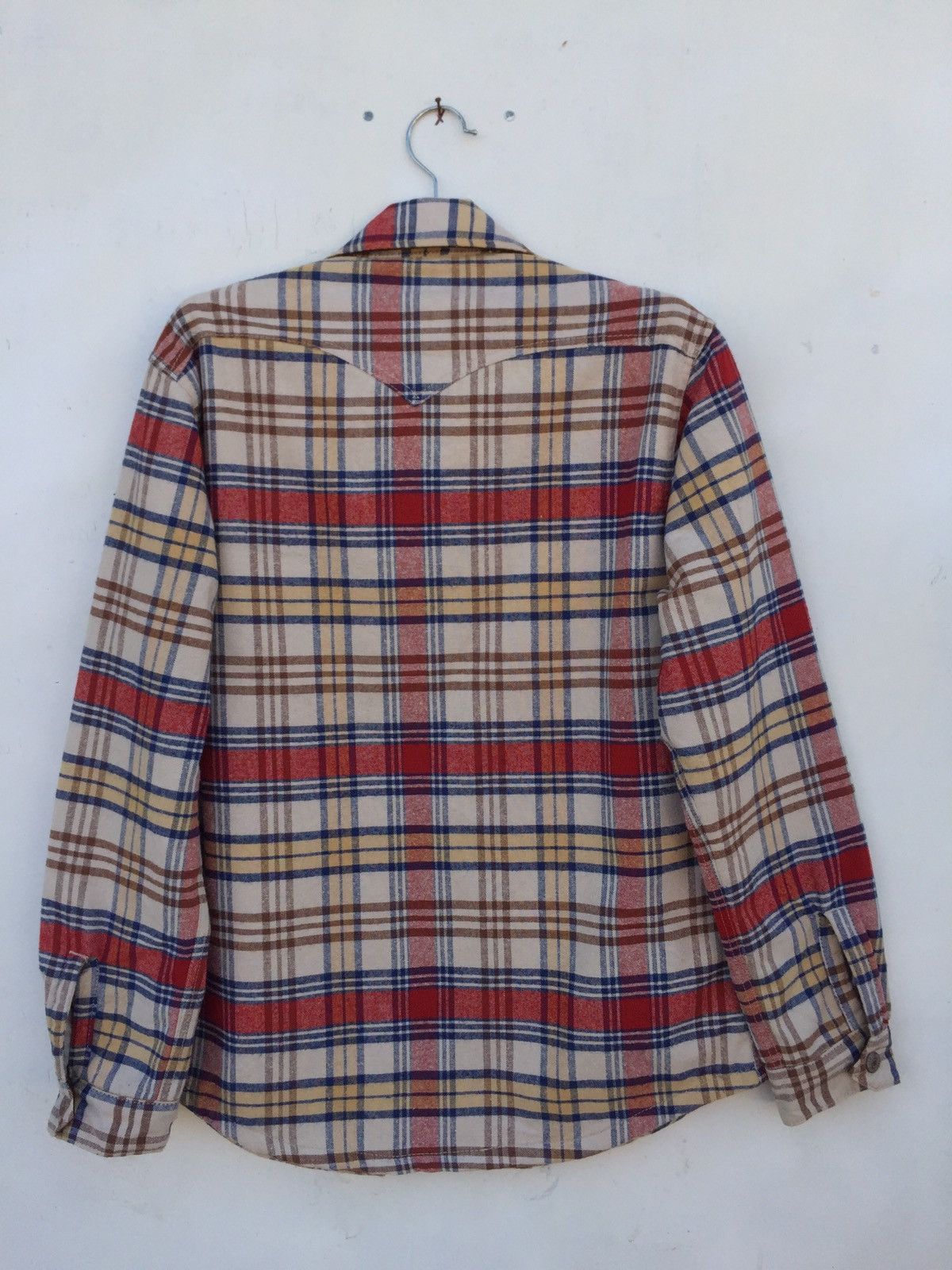 Levi's Levis Tartan Checkered Trucker Jacket Size US L / EU 52-54 / 3 - 3 Thumbnail