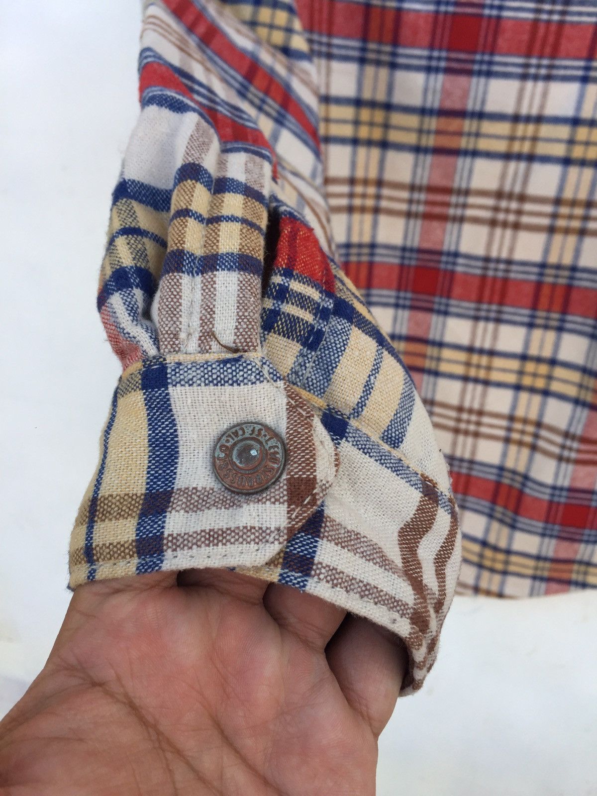 Levi's Levis Tartan Checkered Trucker Jacket Size US L / EU 52-54 / 3 - 8 Thumbnail