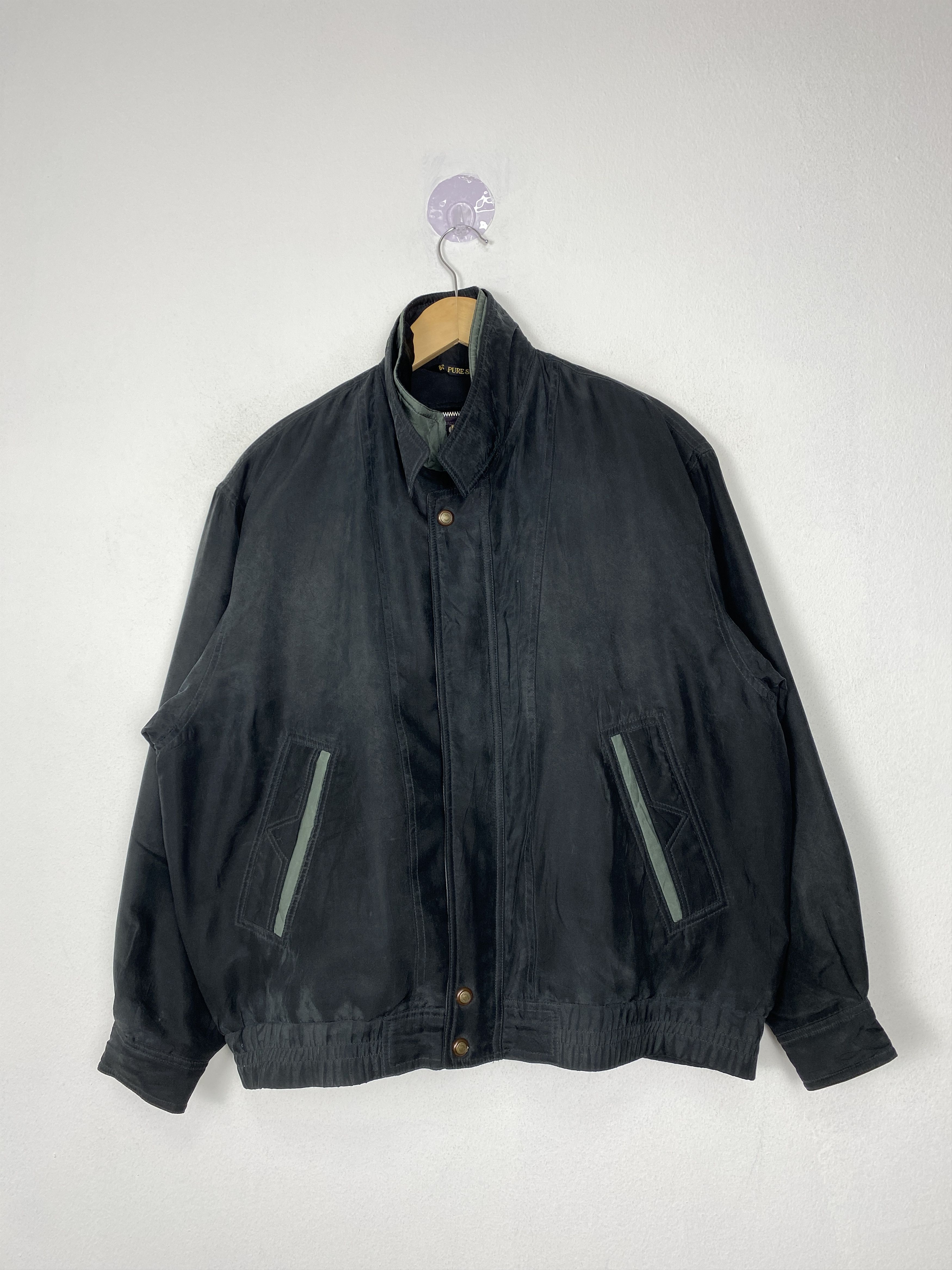 image of Vintage Croix Du Sud Zip Up Jacket in Black, Men's (Size Medium)