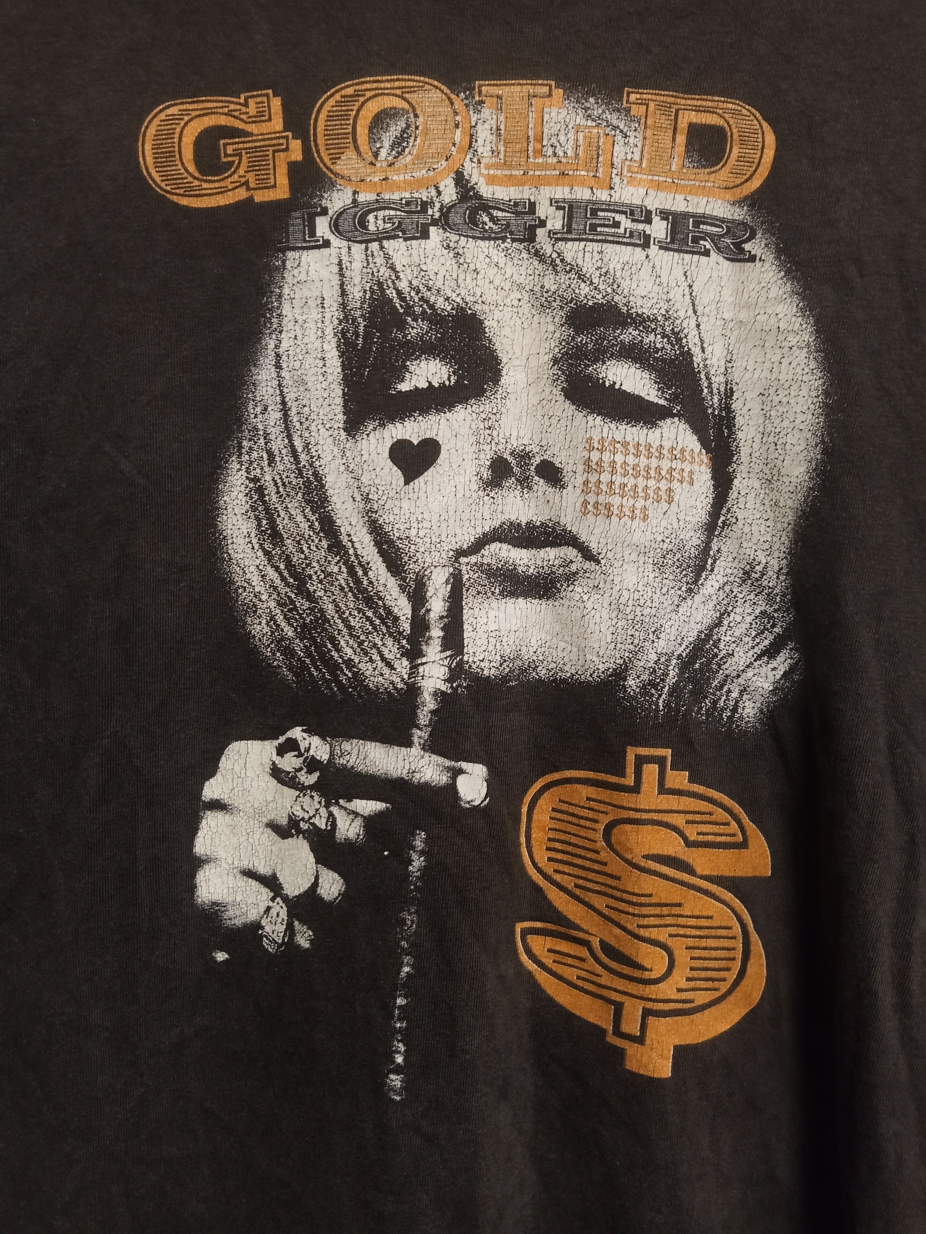 Vintage vintage 90s t shirt gold digger James bond 007 Size US XL / EU 56 / 4 - 2 Thumbnail