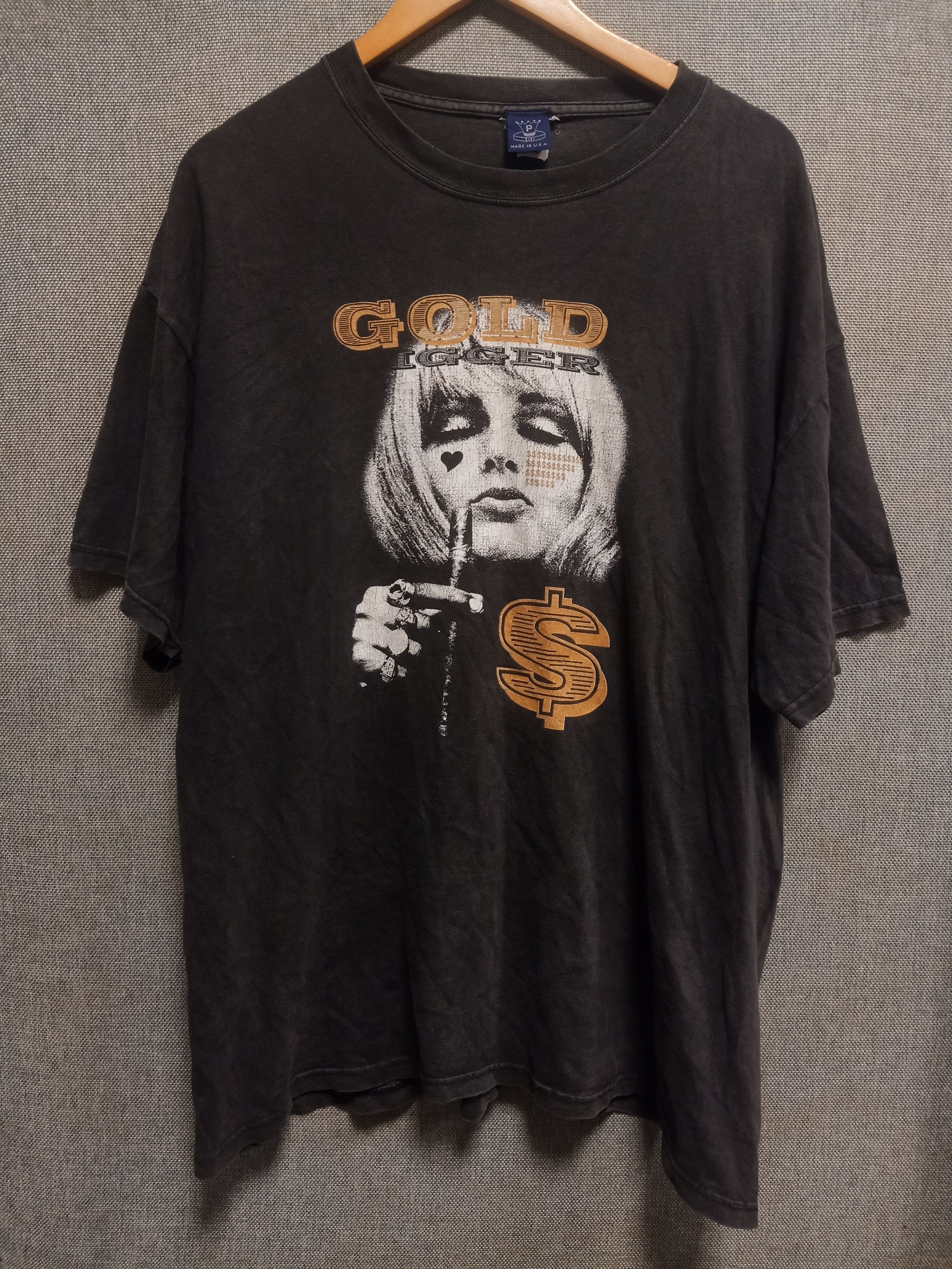 Vintage vintage 90s t shirt gold digger James bond 007 Size US XL / EU 56 / 4 - 1 Thumbnail