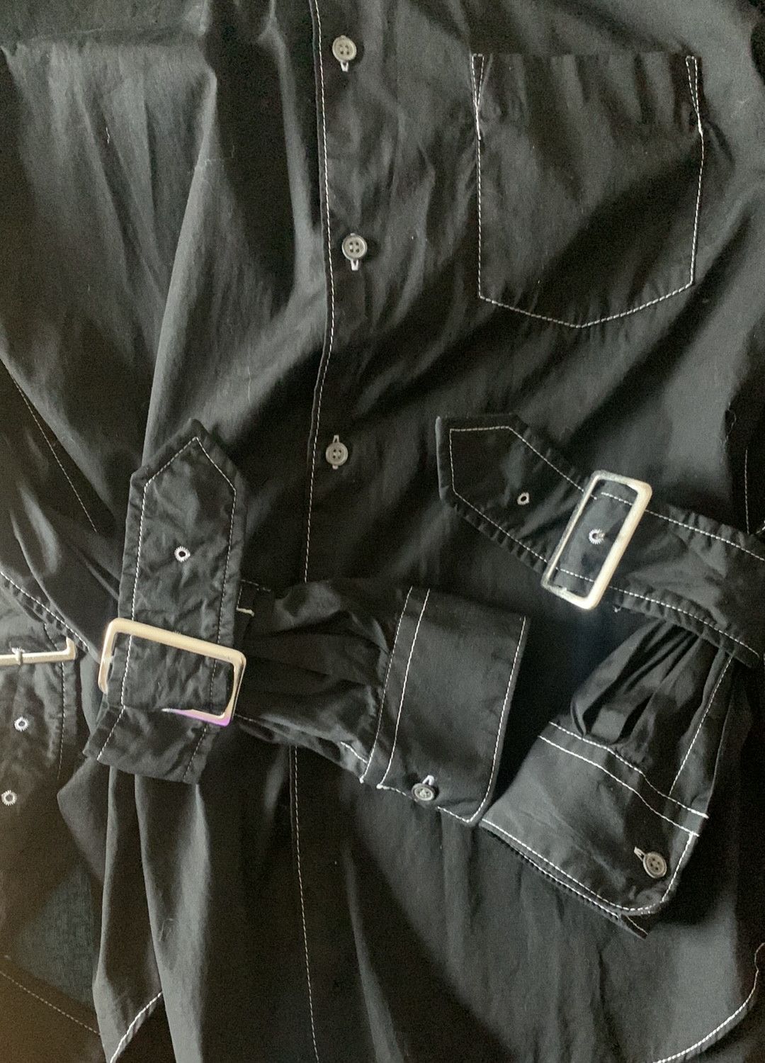Comme des Garcons × Junya Watanabe Comme des garçons bondage,straps and buckle sleeve shirt Size US S / EU 44-46 / 1 - 7 Thumbnail