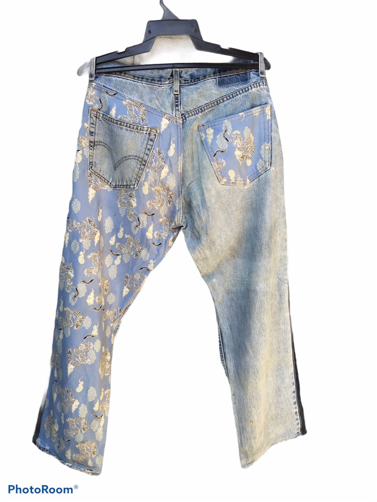 Other Custom Made Dragon Distressed Jeans sz 36 Size US 36 / EU 52 - 2 Thumbnail