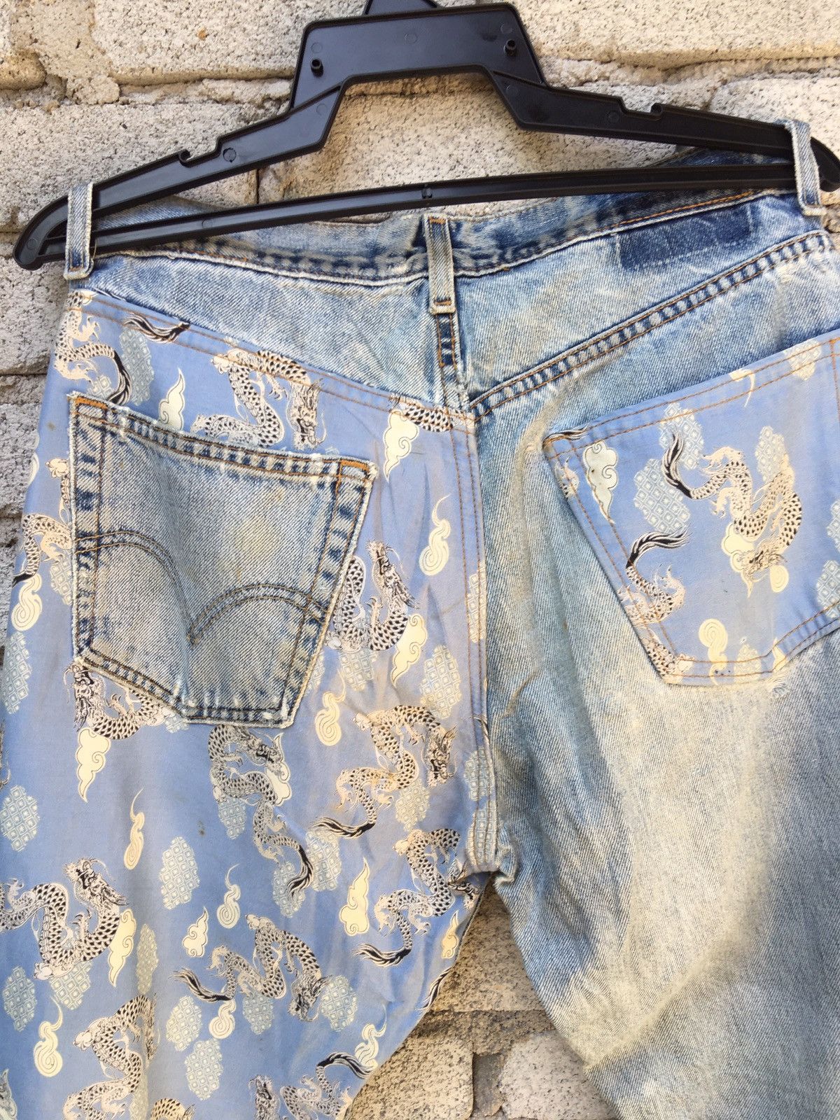 Other Custom Made Dragon Distressed Jeans sz 36 Size US 36 / EU 52 - 14 Thumbnail