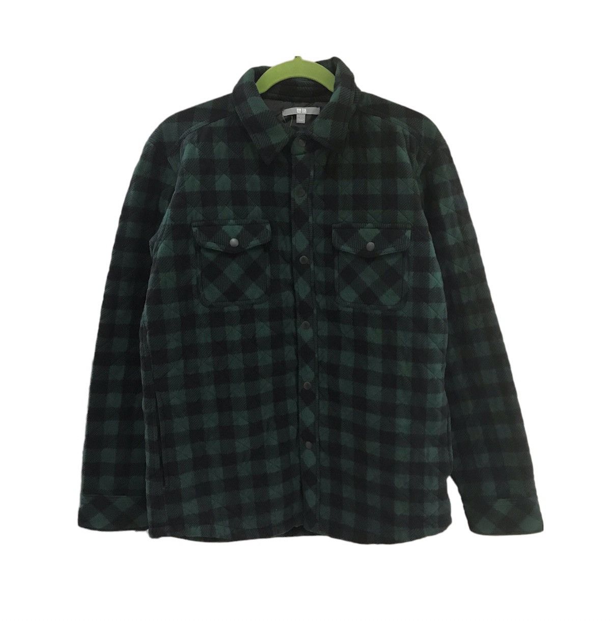 Uniqlo Uniqlo Green Checkered Jacket Size US L / EU 52-54 / 3 - 1 Thumbnail