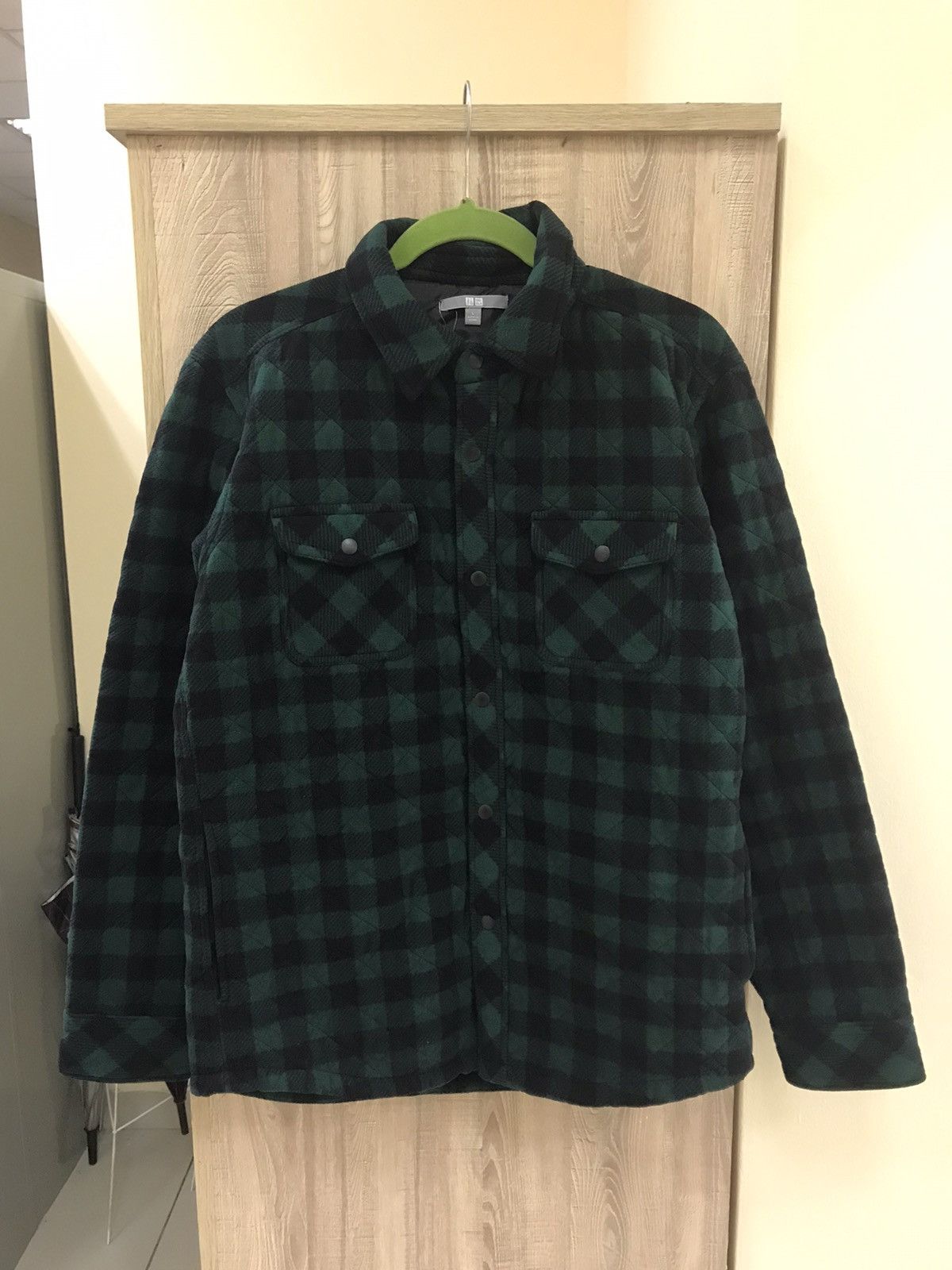 Uniqlo Uniqlo Green Checkered Jacket Size US L / EU 52-54 / 3 - 2 Thumbnail