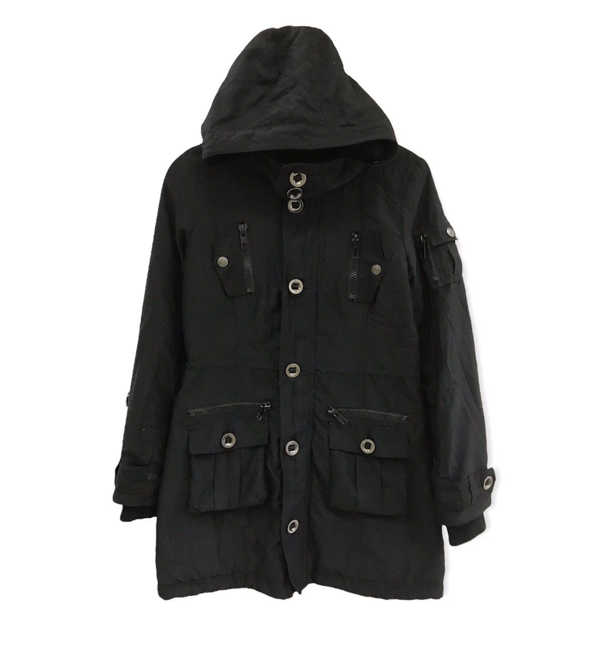 image of Winter Session Lei Firenze Vintage Winter Parkas Jacket in Black, Women's (Size Medium)