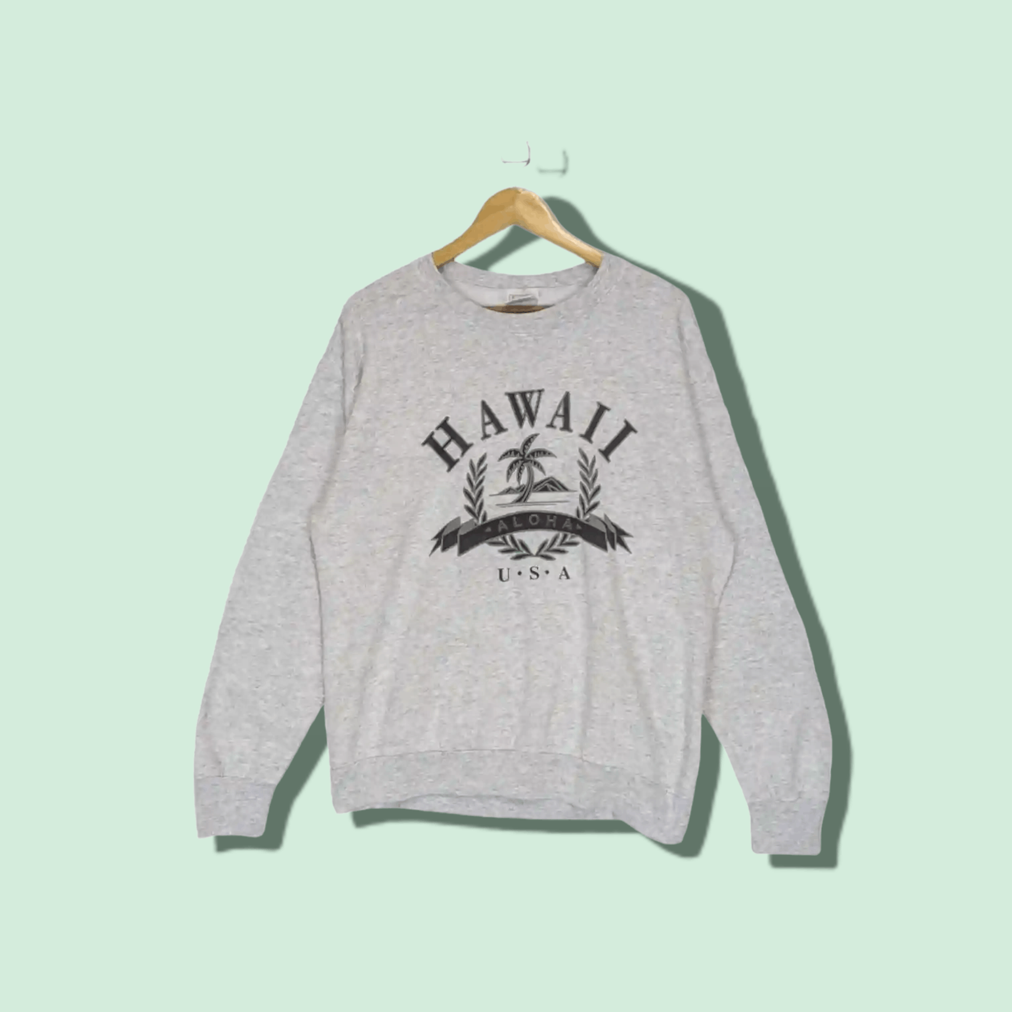 Vintage 90's DELTA Hawaii Aloha Big Image Jumper Sweatshirt