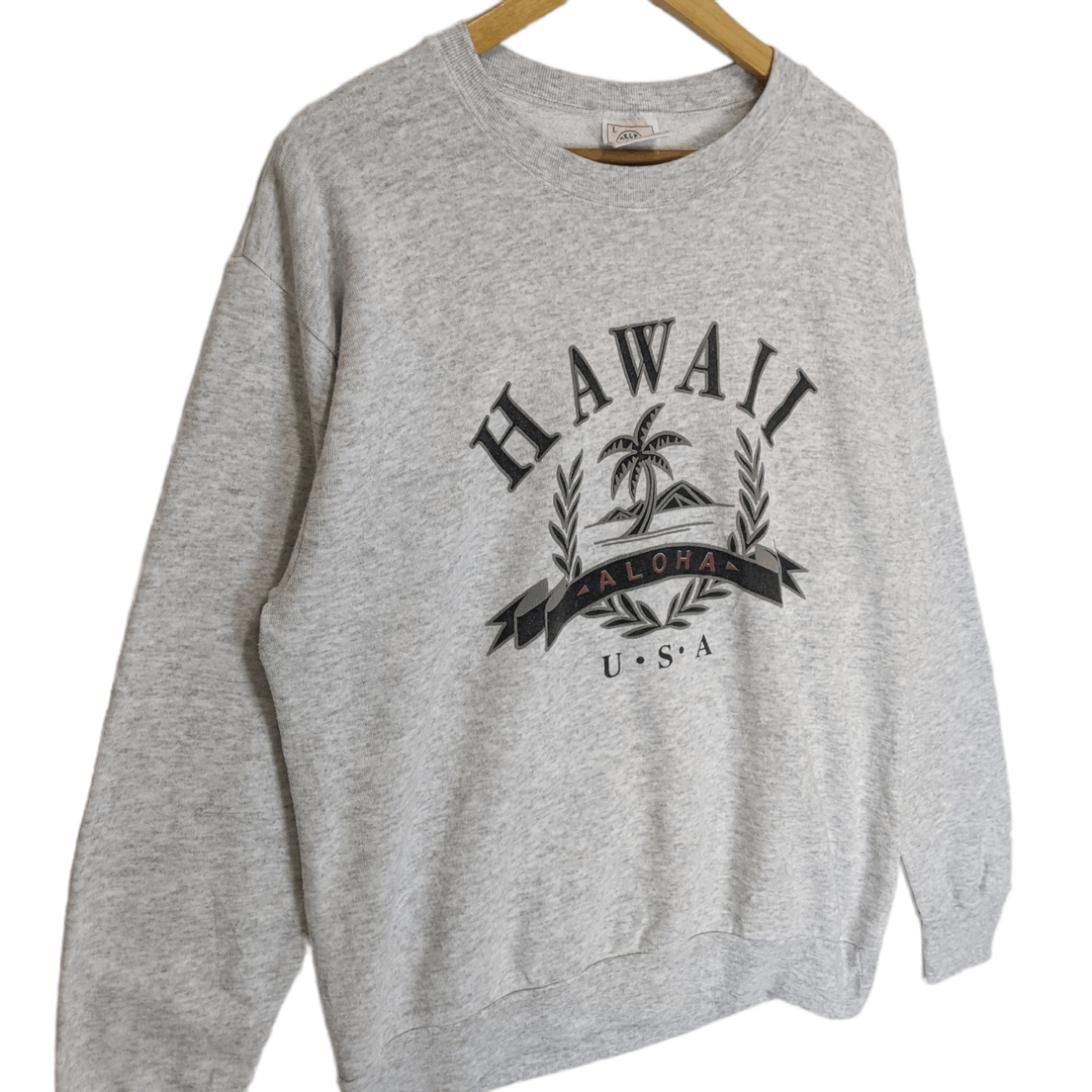 Delta Vintage 90's DELTA Hawaii Aloha Big Image Jumper Sweatshirt Size US L / EU 52-54 / 3 - 3 Thumbnail