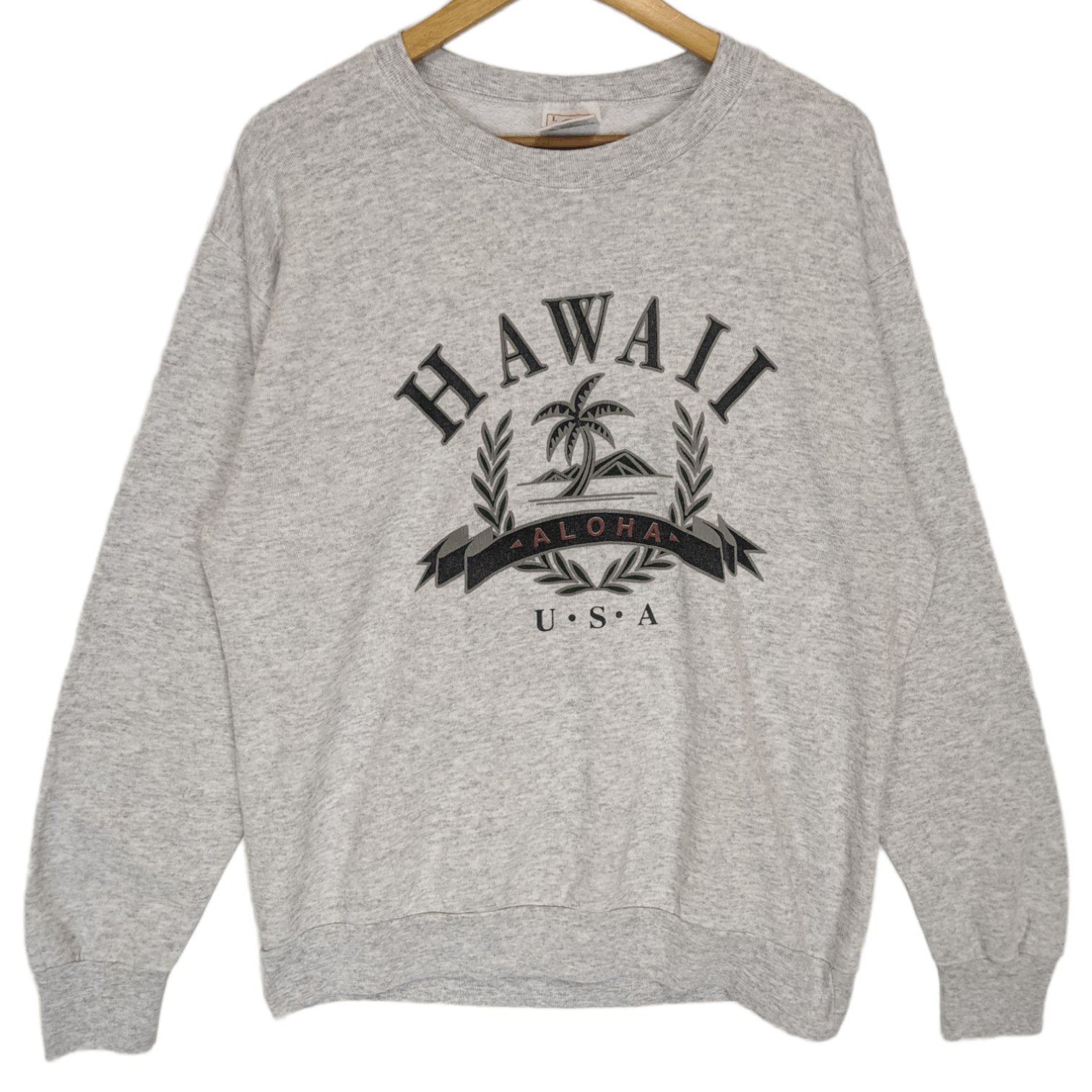 Delta Vintage 90's DELTA Hawaii Aloha Big Image Jumper Sweatshirt Size US L / EU 52-54 / 3 - 2 Thumbnail