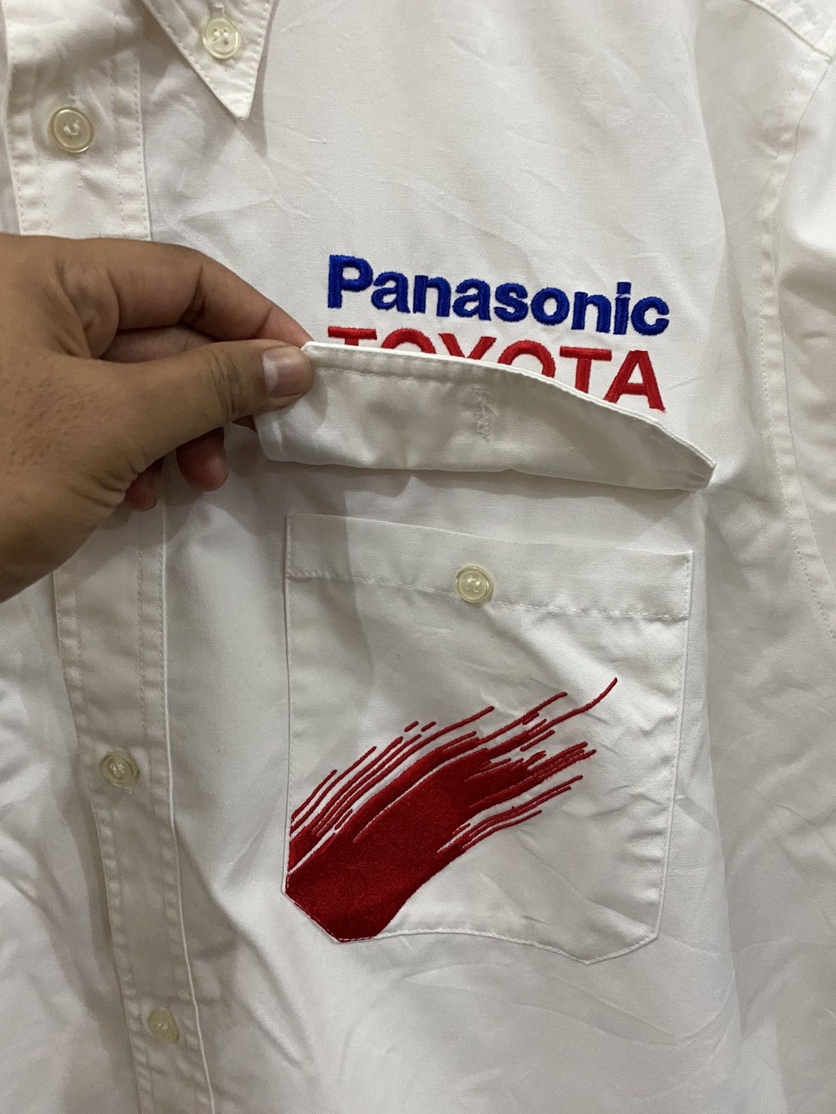 Vintage Vintage Penasonic Toyota Racing Button Shirt Size US L / EU 52-54 / 3 - 8 Thumbnail