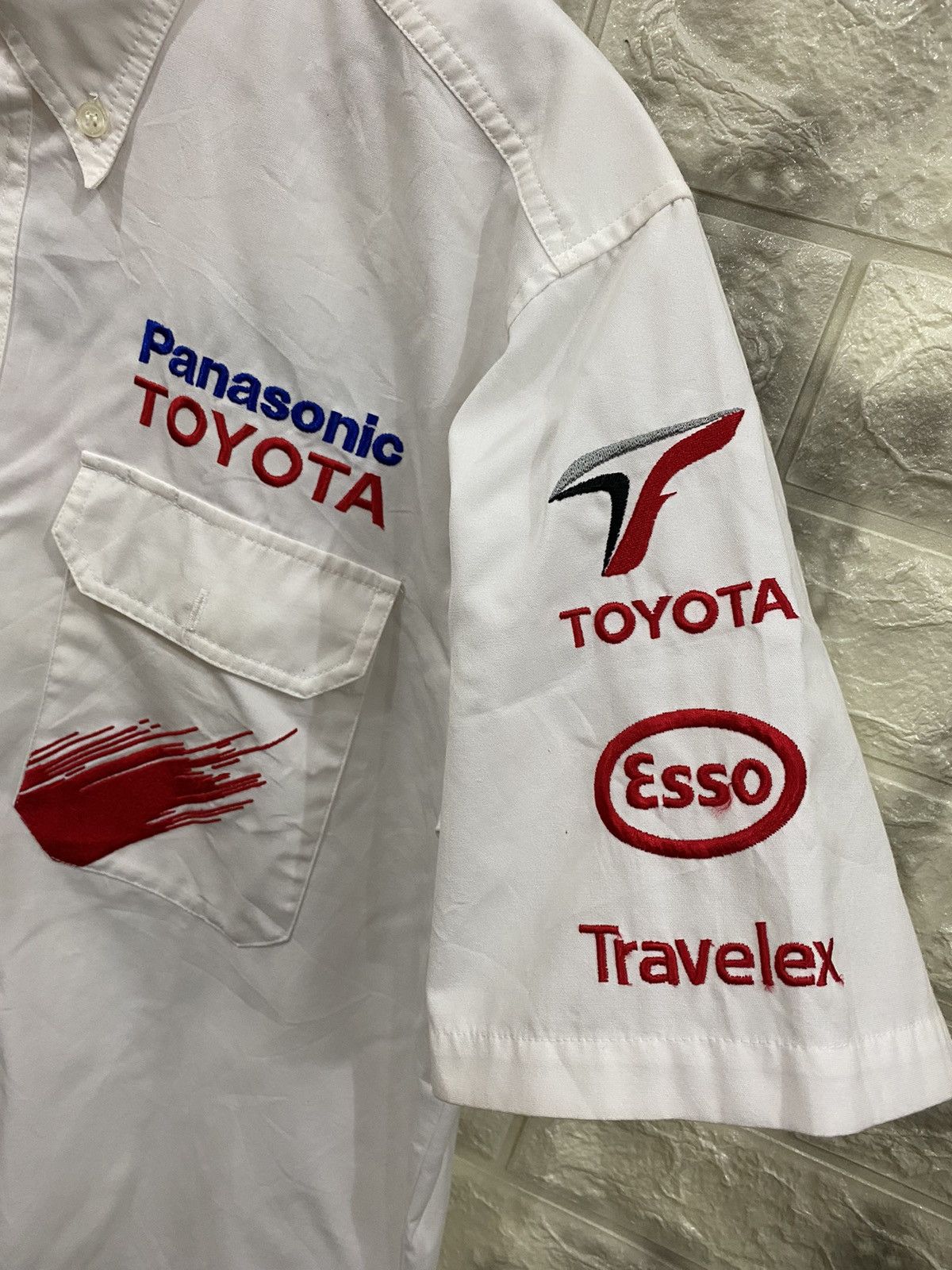Vintage Vintage Penasonic Toyota Racing Button Shirt Size US L / EU 52-54 / 3 - 5 Thumbnail
