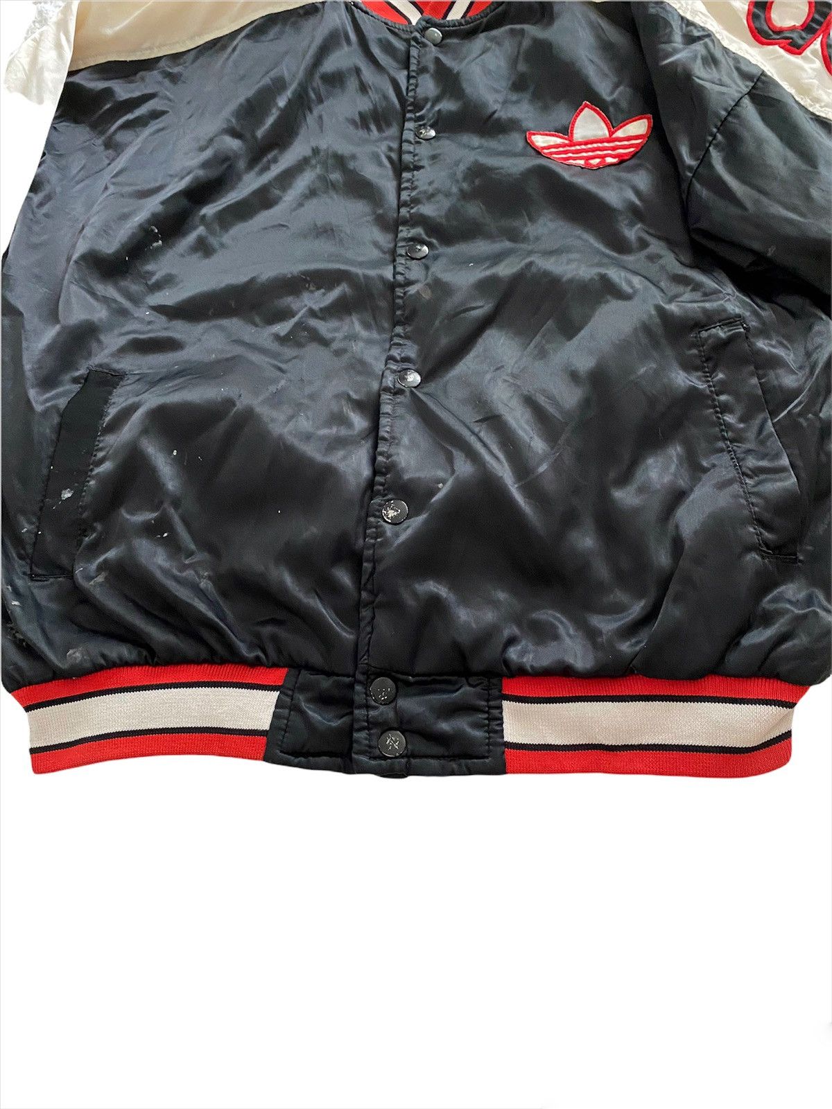 Adidas Vintage Big logo Adidas 80's Varsity Jacket rare Size US XL / EU 56 / 4 - 9 Thumbnail