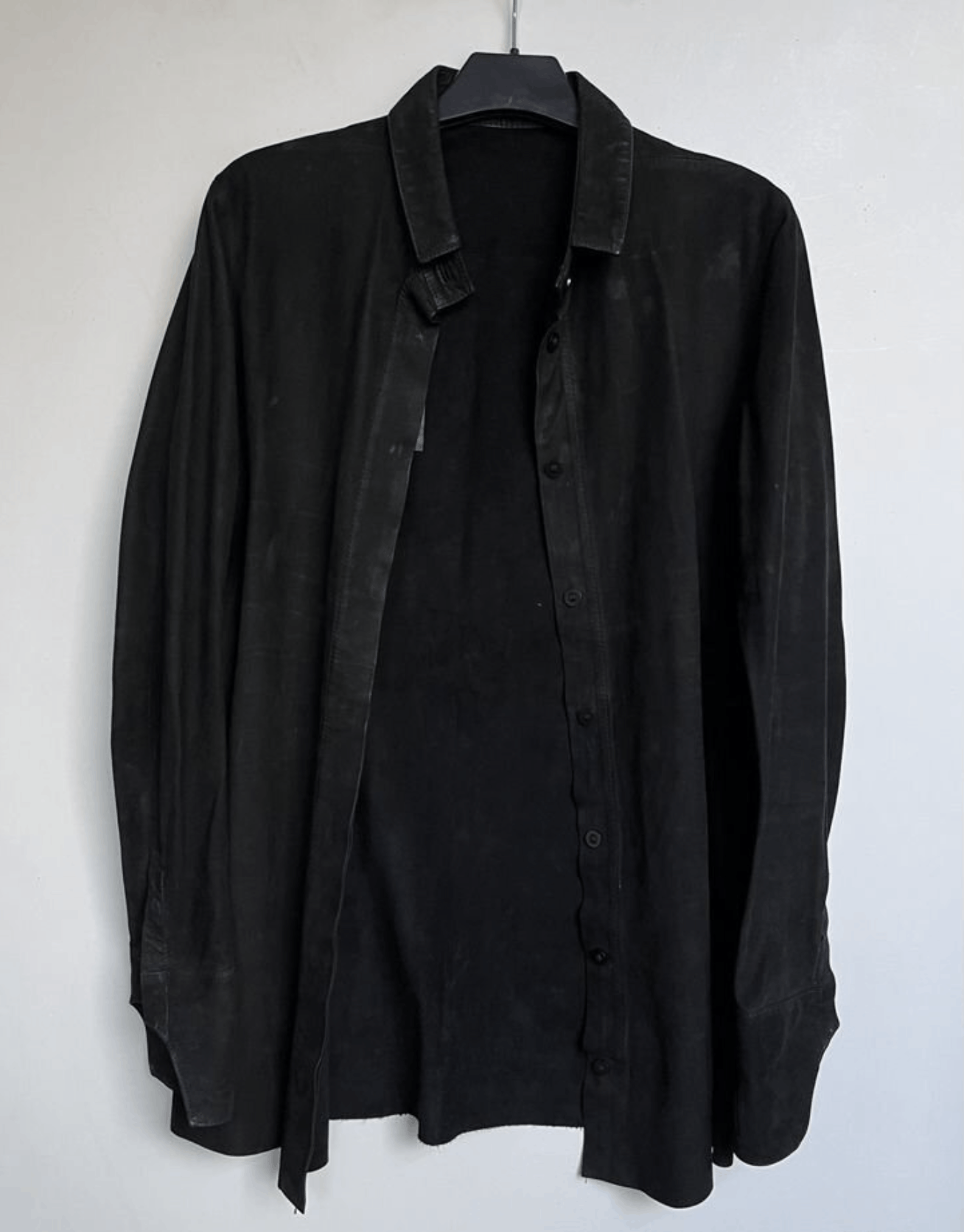 image of Boris Bidjan Saberi Aw 15-16 Veg Tan Reverse Leather 925 Silver in Black, Women's (Size XS)