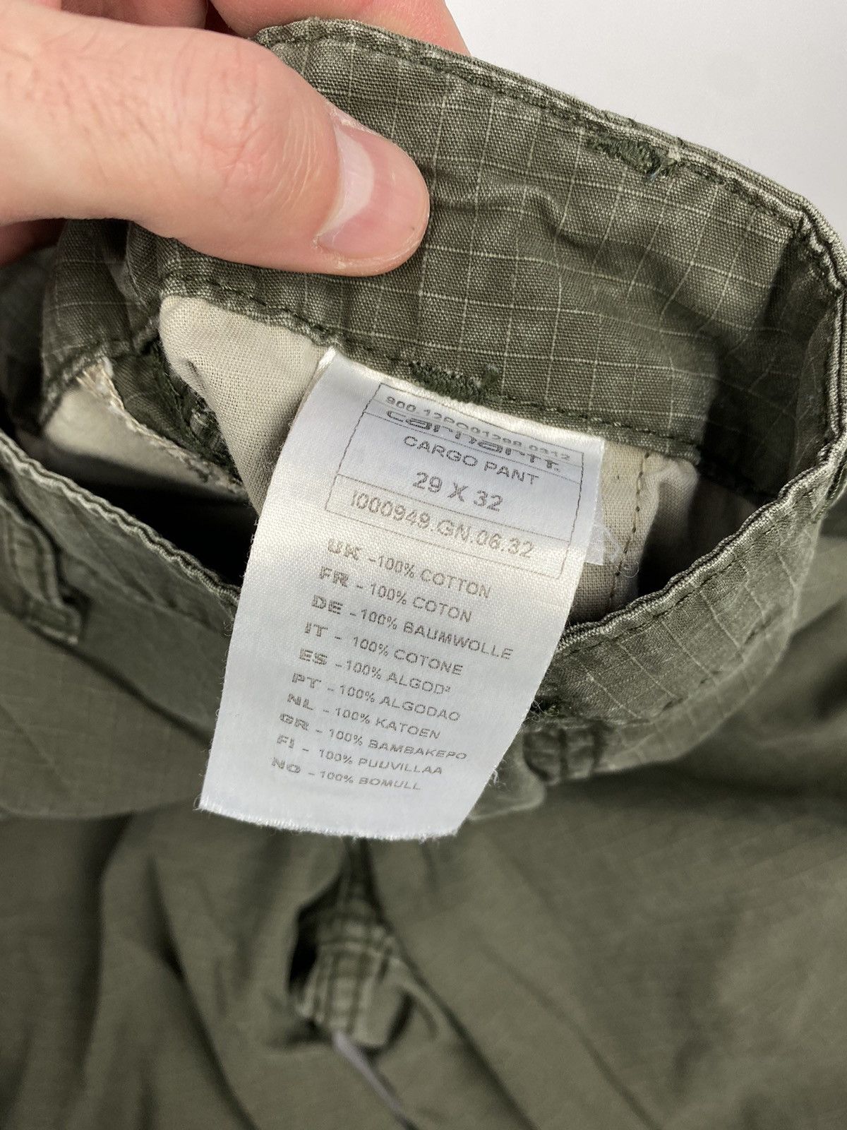 Carhartt × Carhartt Wip × Vintage Vintage Carhartt WIP Cargo Pants Travis Scott Style Size US 29 - 3 Thumbnail
