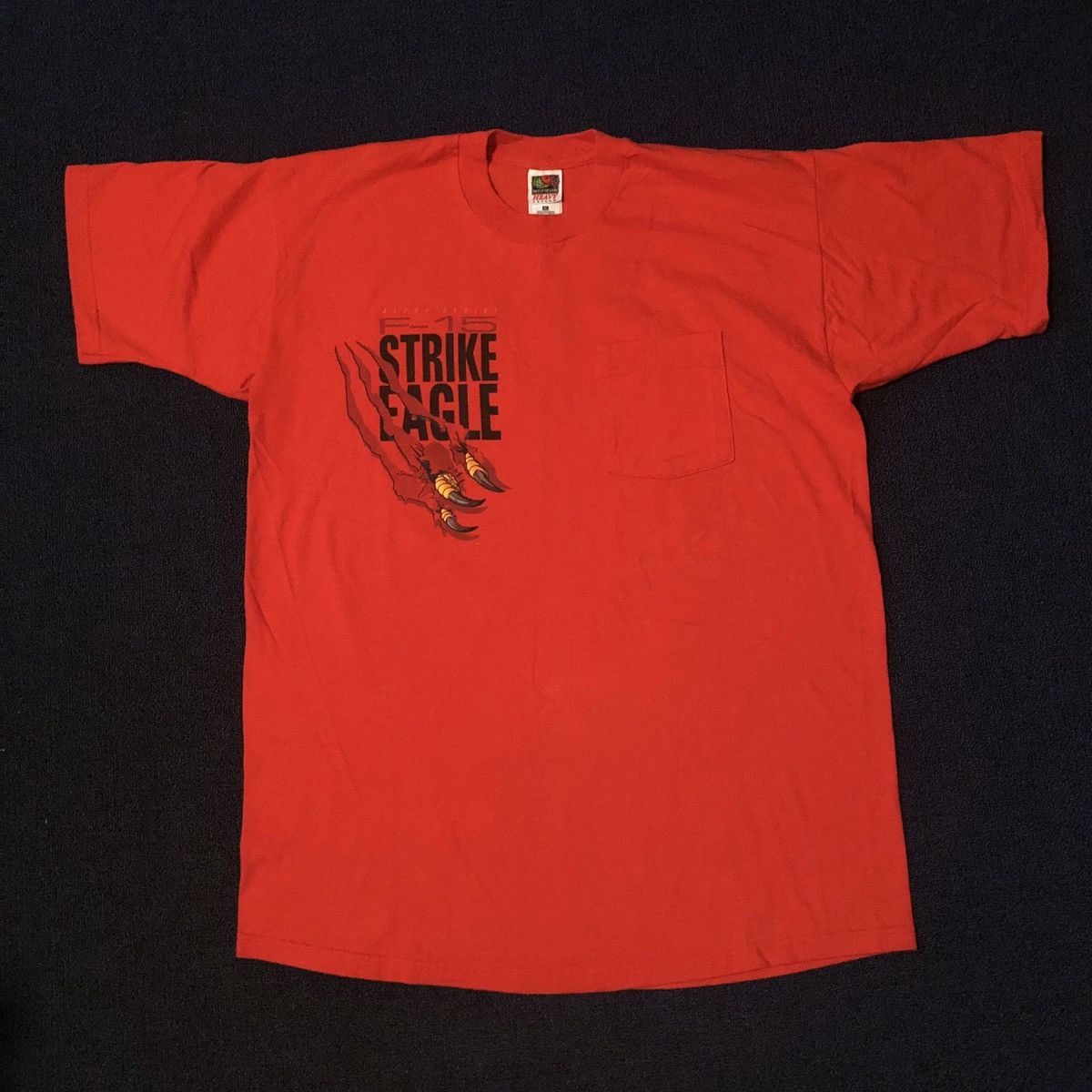 Vintage Vintage 90s F-15 Alpha Strike Eagle Strike Fear Missile Tee Size US XL / EU 56 / 4 - 3 Thumbnail