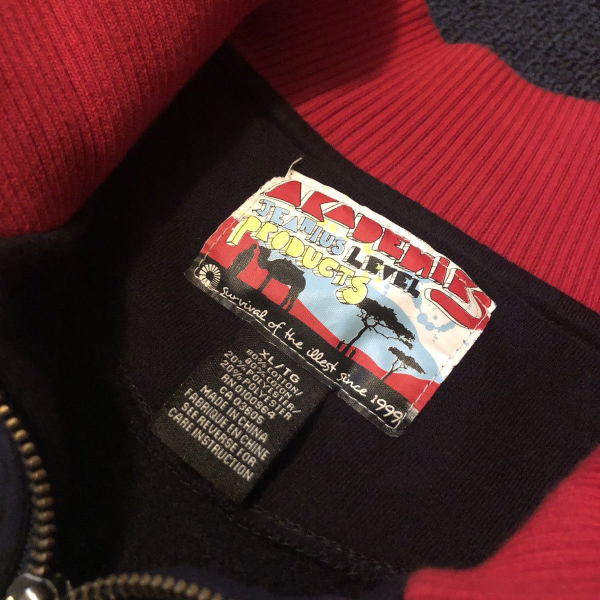 Akademiks Vintage Akademiks 1999 Survival Of The Illest Zip Up Jacket Size US XL / EU 56 / 4 - 4 Thumbnail