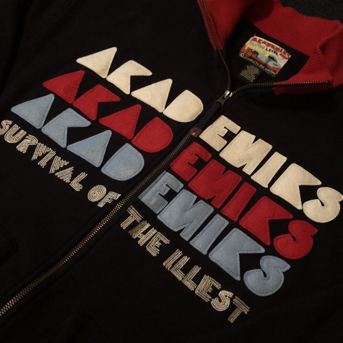 Akademiks Vintage Akademiks 1999 Survival Of The Illest Zip Up Jacket Size US XL / EU 56 / 4 - 3 Thumbnail
