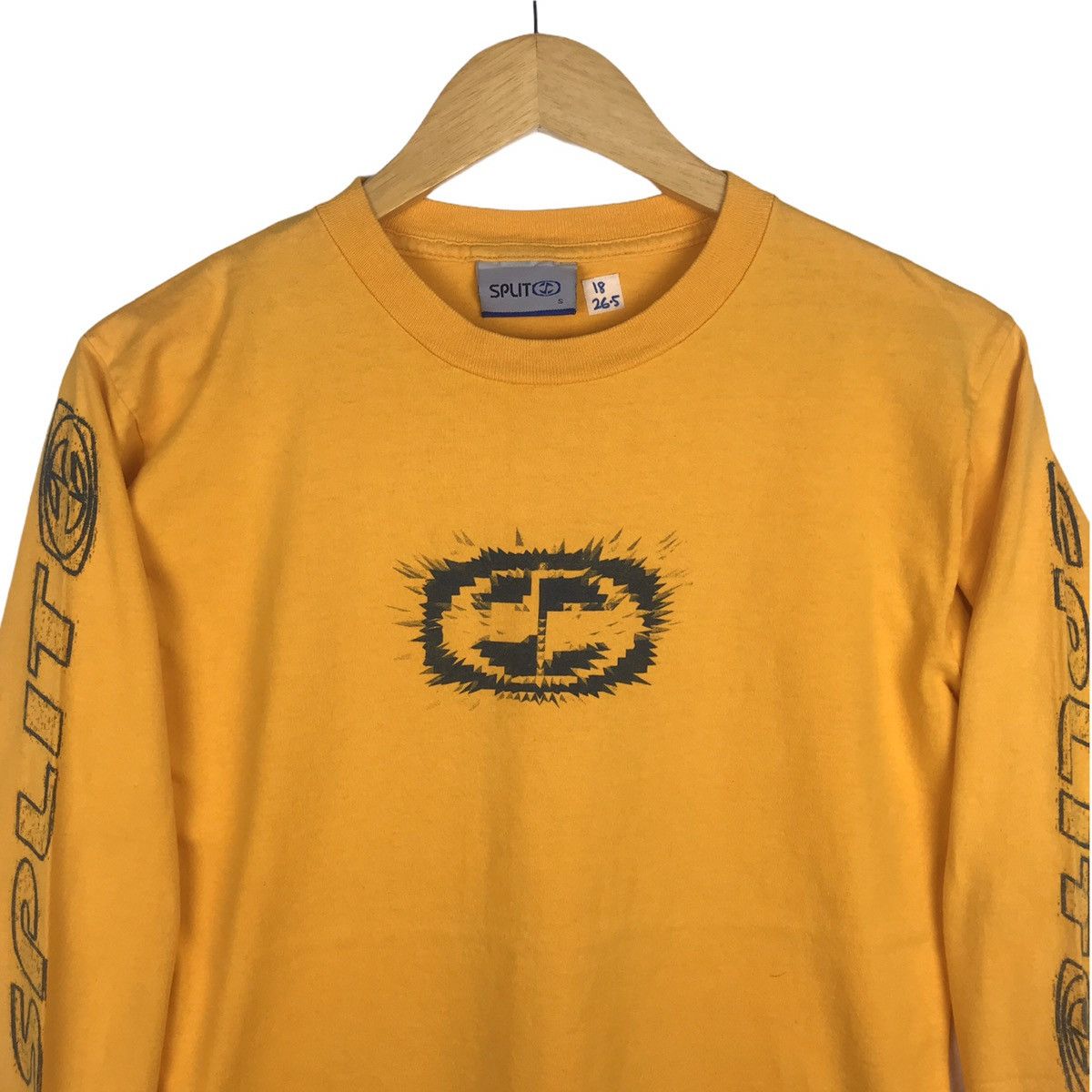 Split 🔥BEST OFFER🔥 Vintage 90s Split Skateboard T Shirt Size US S / EU 44-46 / 1 - 3 Thumbnail