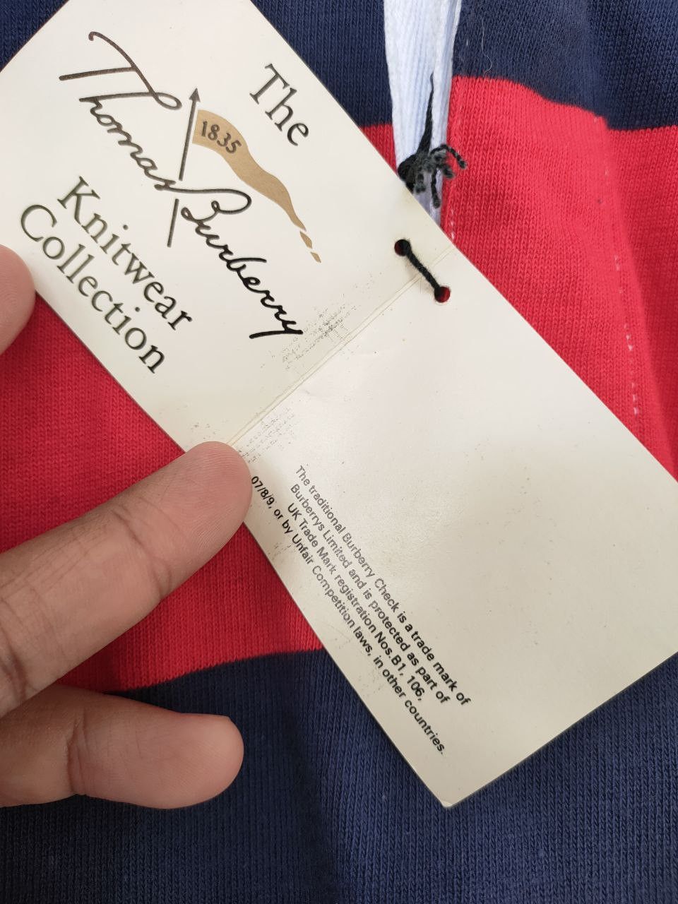 Burberry Deadstock Burberry Longsleeve Stripes Polo Size US M / EU 48-50 / 2 - 12 Thumbnail