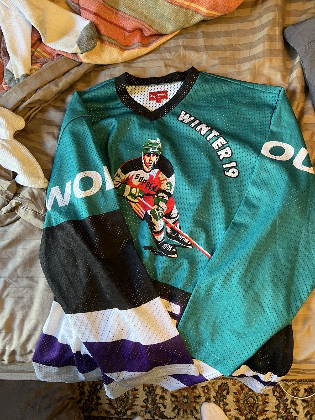 Supreme Supreme Crossover Hockey Jersey Size US L / EU 52-54 / 3 - 3 Thumbnail