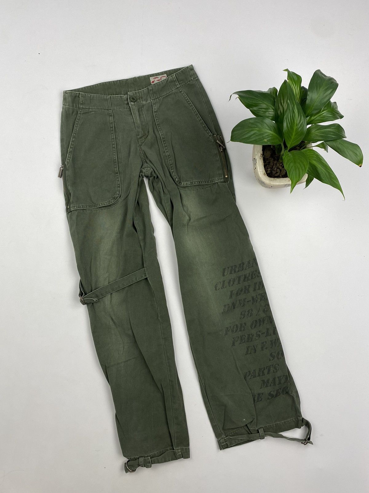 Rare Vintage Japan Cargo Pants Multi Pocket