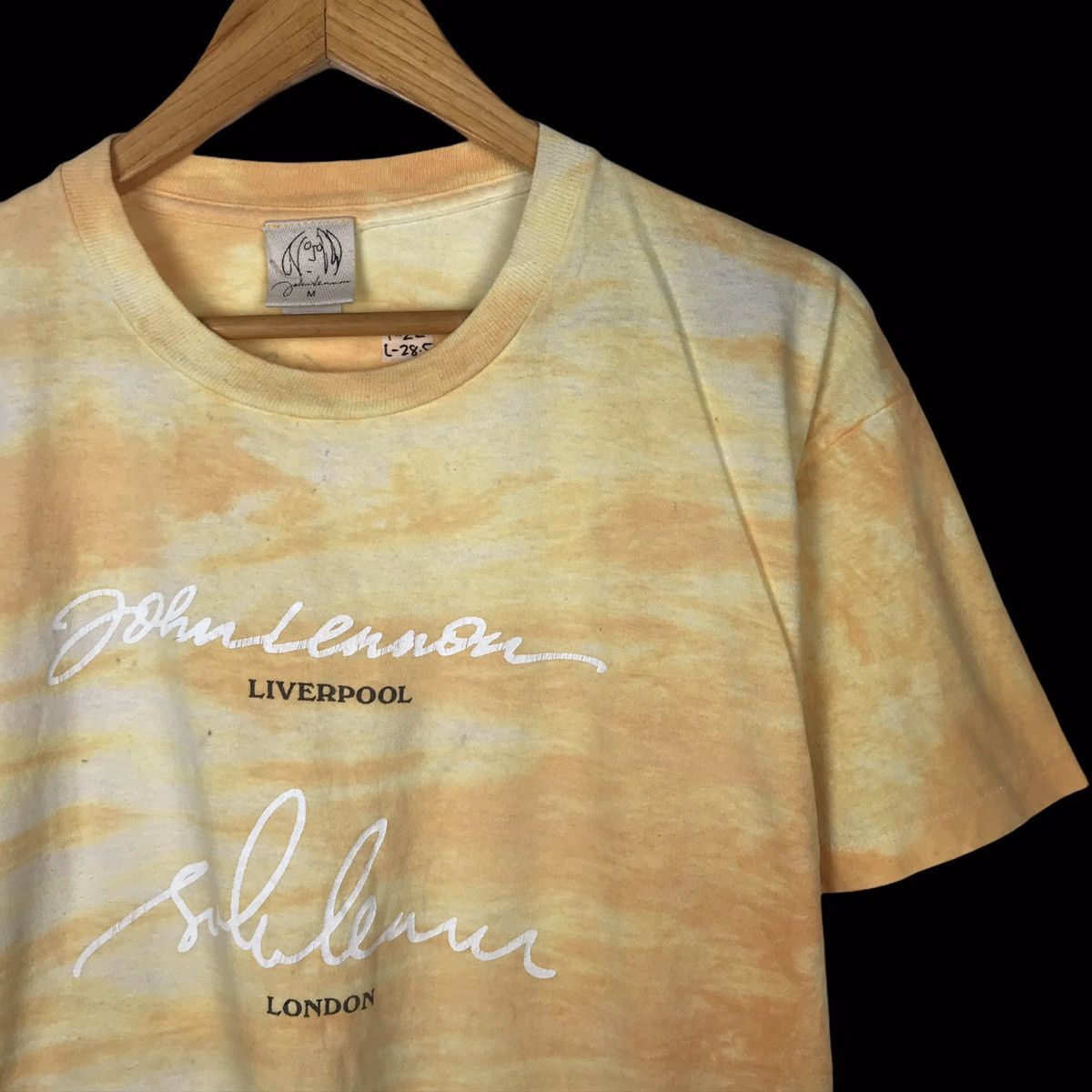 Band Tees × Vintage Vintage 90s JOHN LENNON “Bag One Arts” Promo UK Tour Tie Die Size US L / EU 52-54 / 3 - 3 Thumbnail