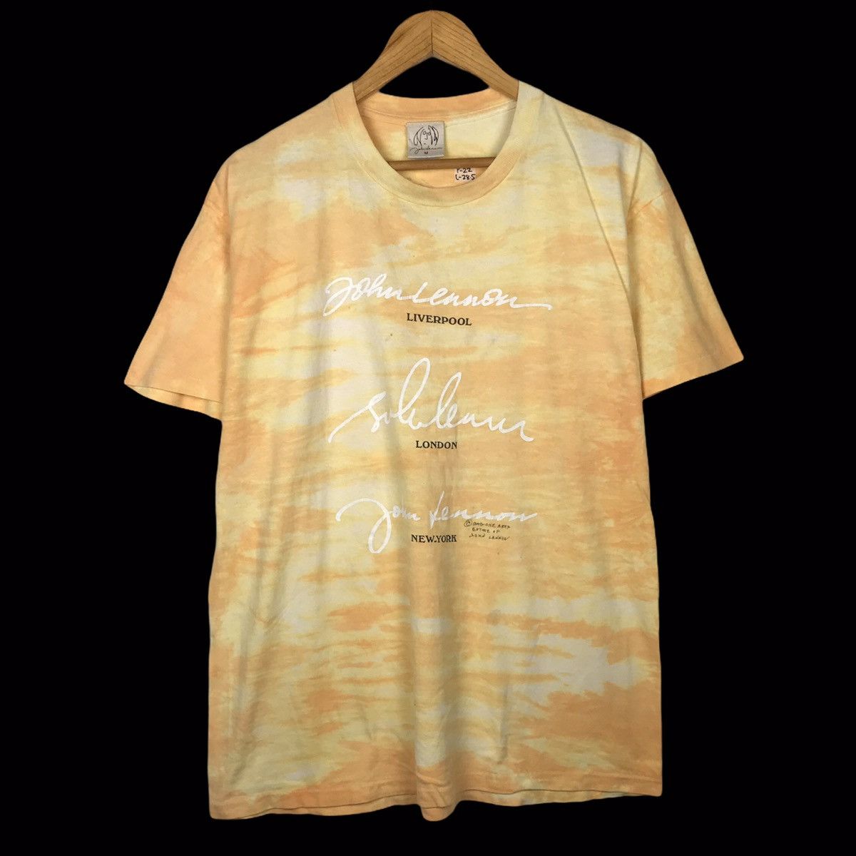 Band Tees × Vintage Vintage 90s JOHN LENNON “Bag One Arts” Promo UK Tour Tie Die Size US L / EU 52-54 / 3 - 1 Thumbnail