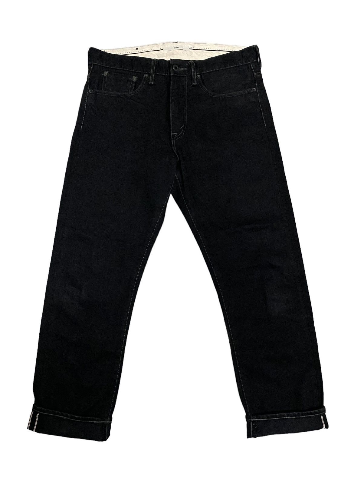 image of Stealsvintage Kuro Aulick Selvedge Superblack Denim Jeans, Men's (Size 32)