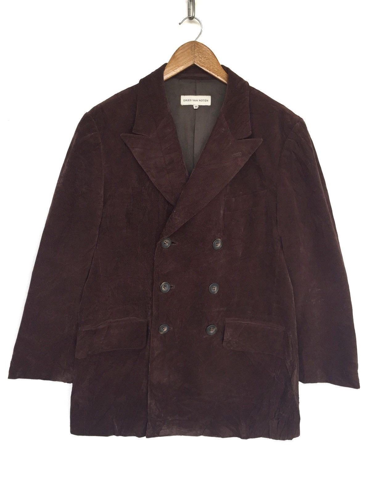 Dries Van Noten OG Dries van Noten Double Breast Velvet Overcoat Jacket Size US M / EU 48-50 / 2 - 1 Thumbnail